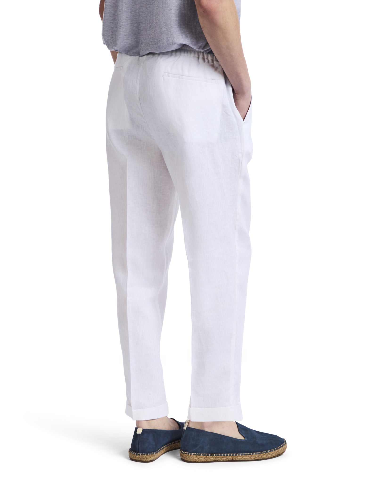Pantalón Cary de lino puro blanco