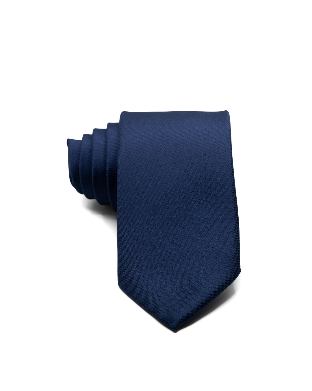 Corbata - de seda texturizada azul