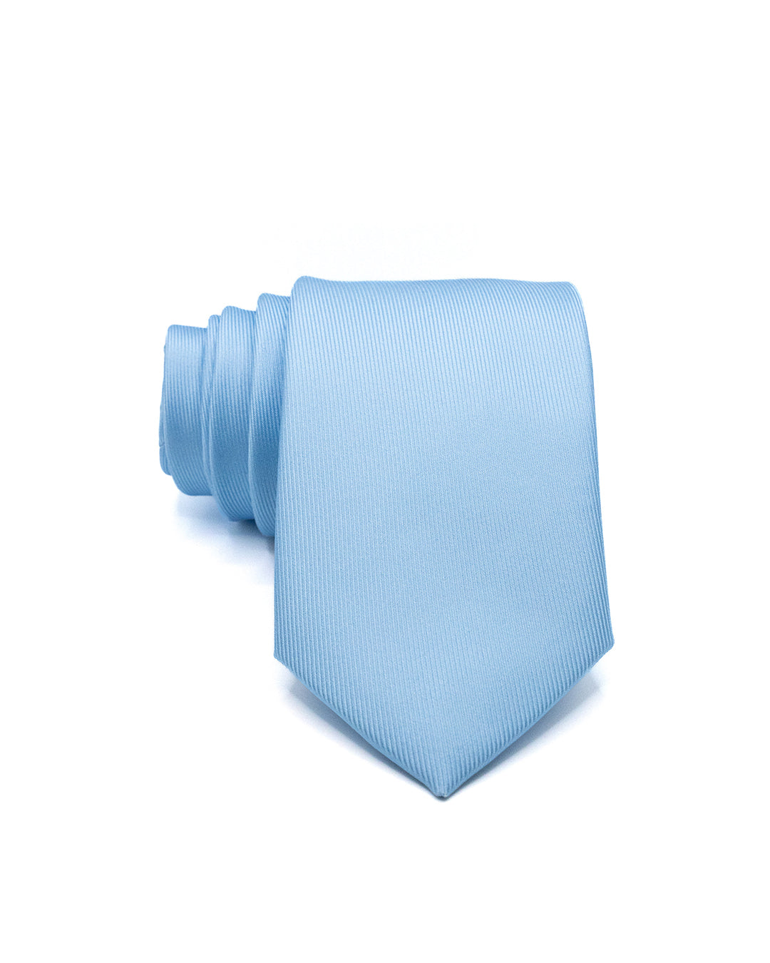 Corbata - de sarga de seda azul claro