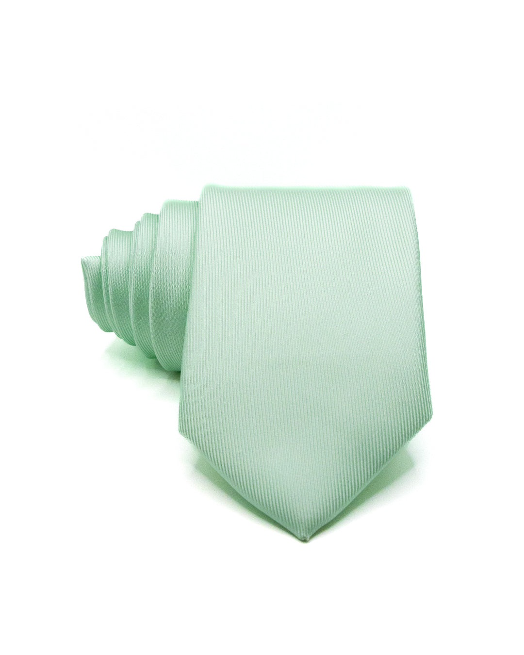 Corbata - de sarga de seda menta
