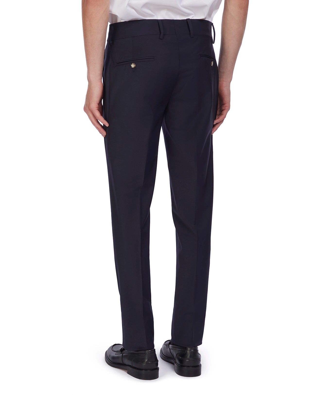 Pantalone Harlem in lana blu
