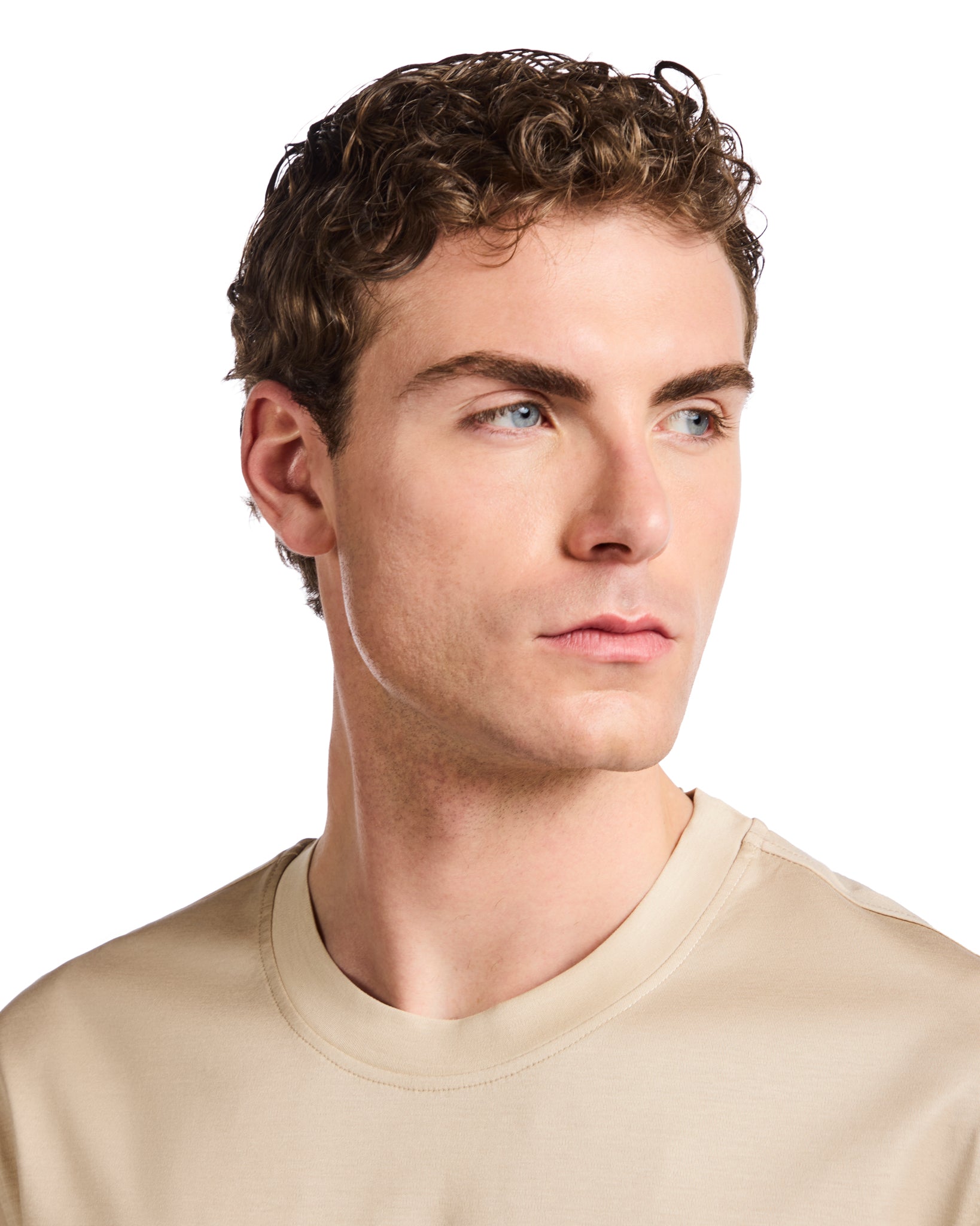 Camiseta Hoorn de hilo escocés beige