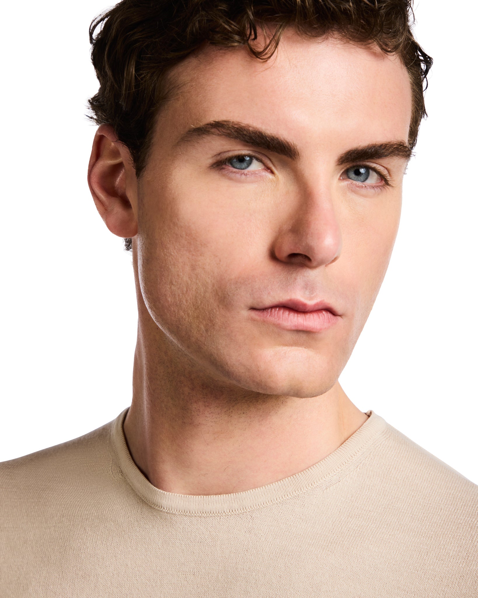Camiseta Jannik de punto beige