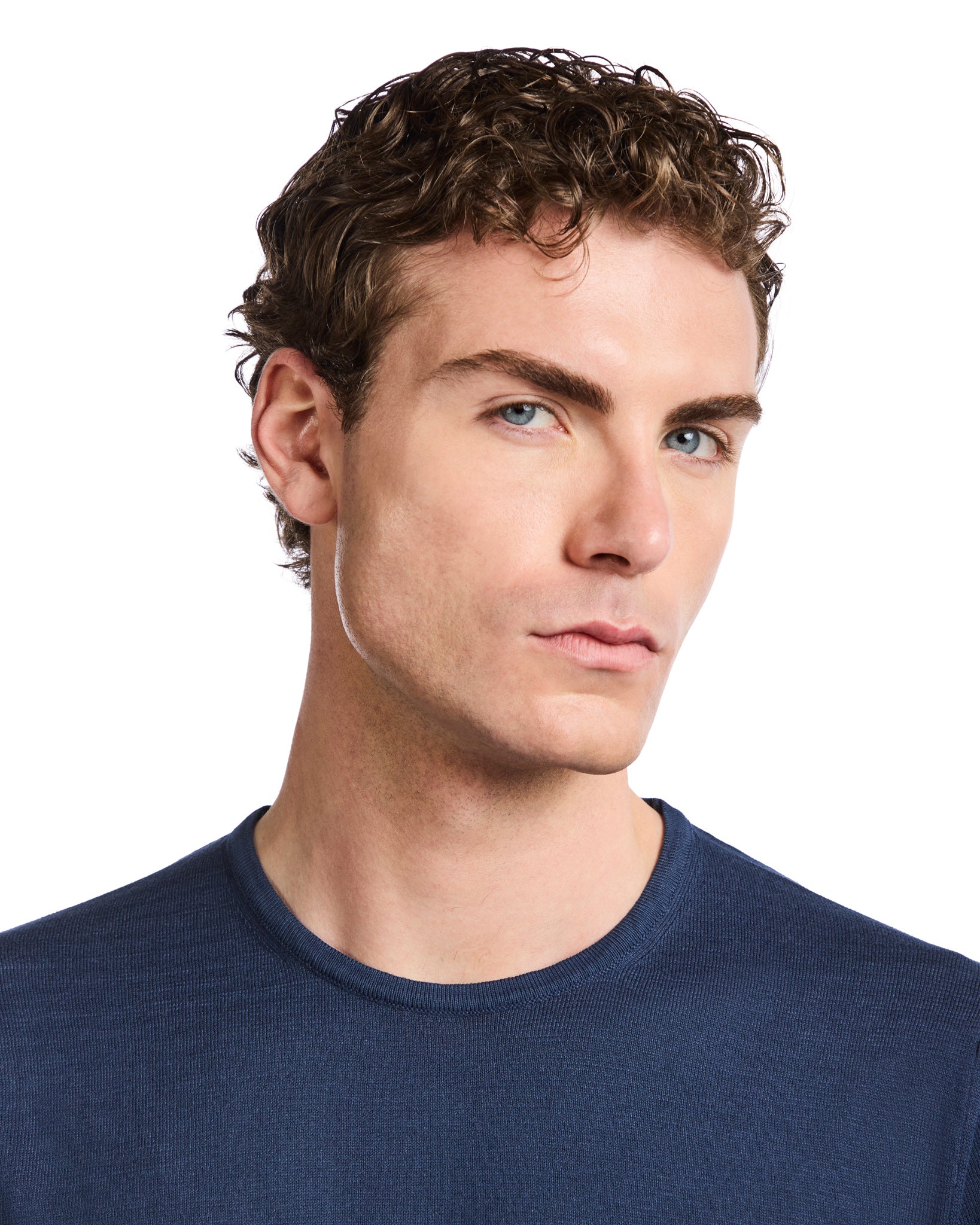 Camiseta Jannik de punto azul