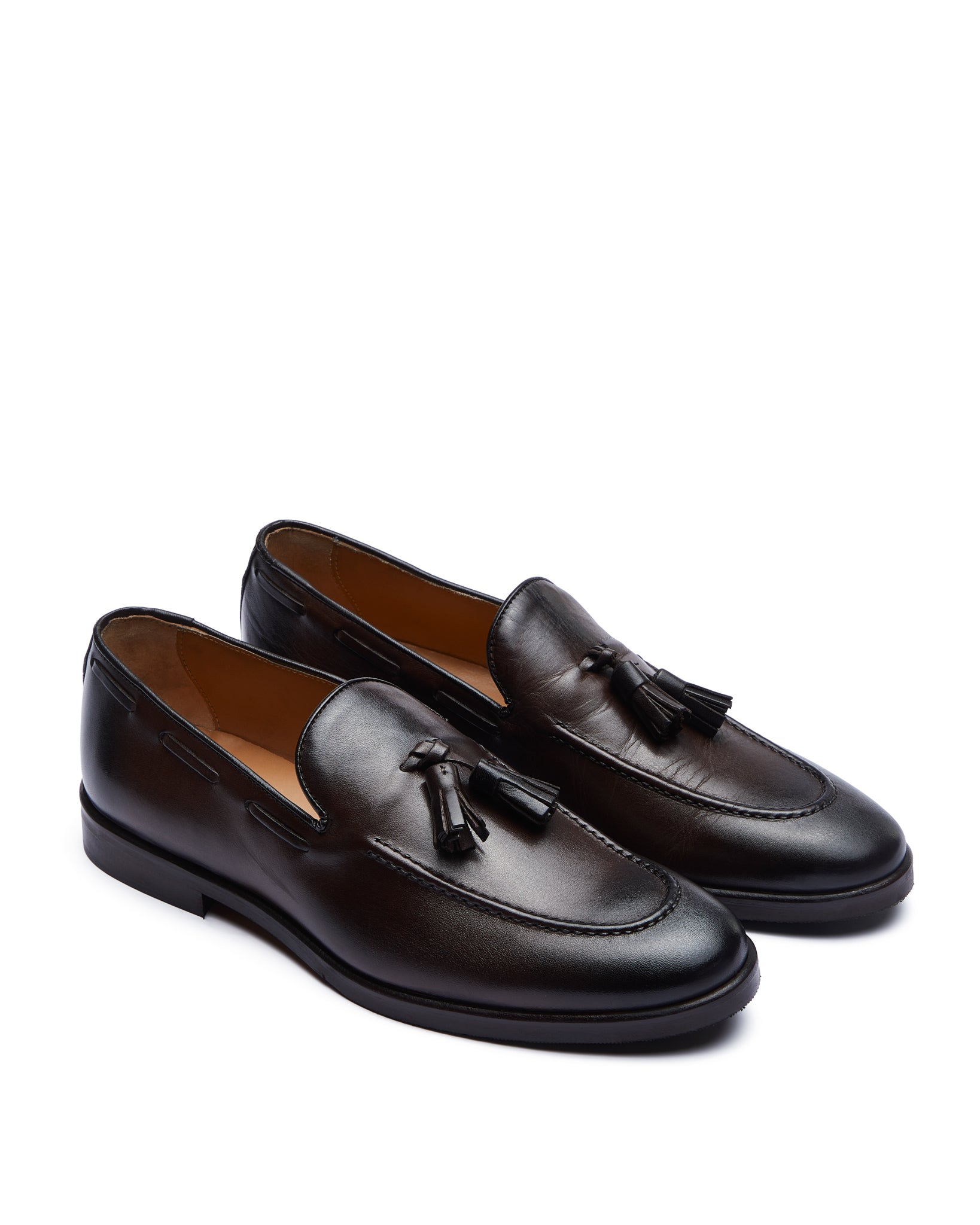 Jasper - mocasín de piel marrón oscuro
