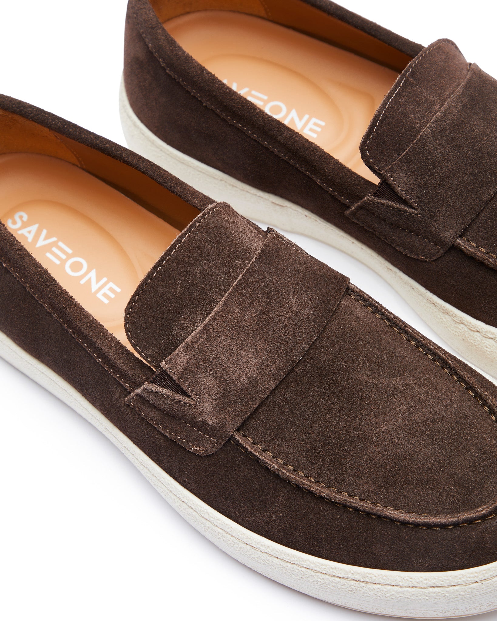 Zapato sin cordones Maxime de ante color marrón oscuro