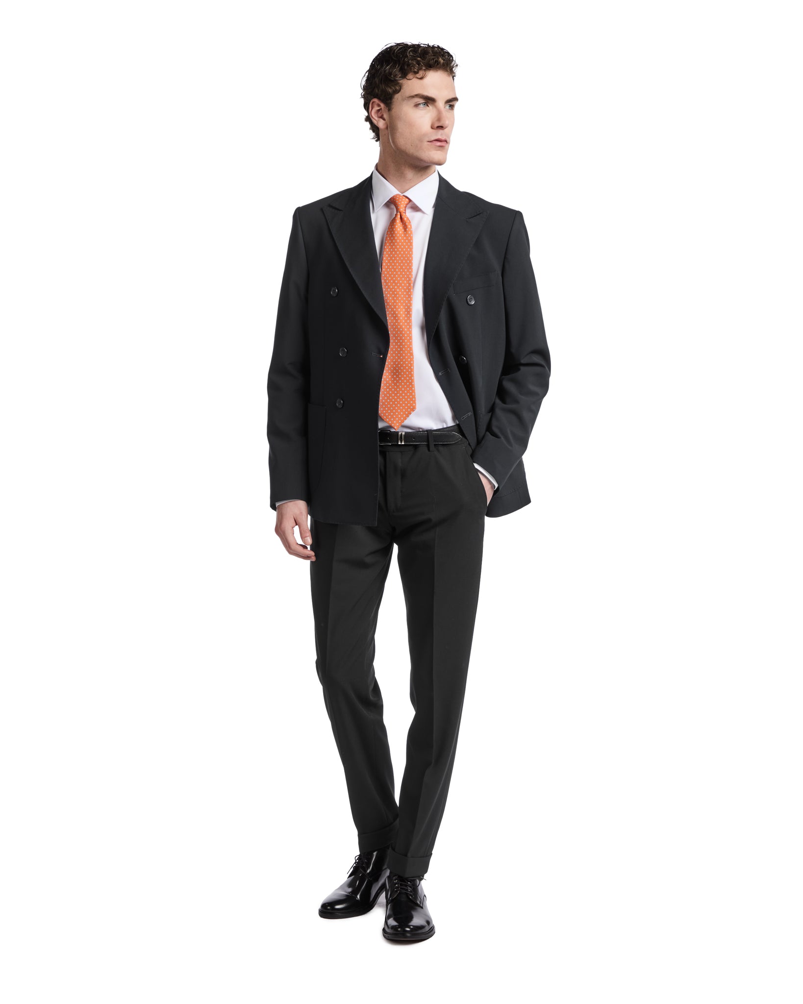 Traje Mónaco cruzado negro