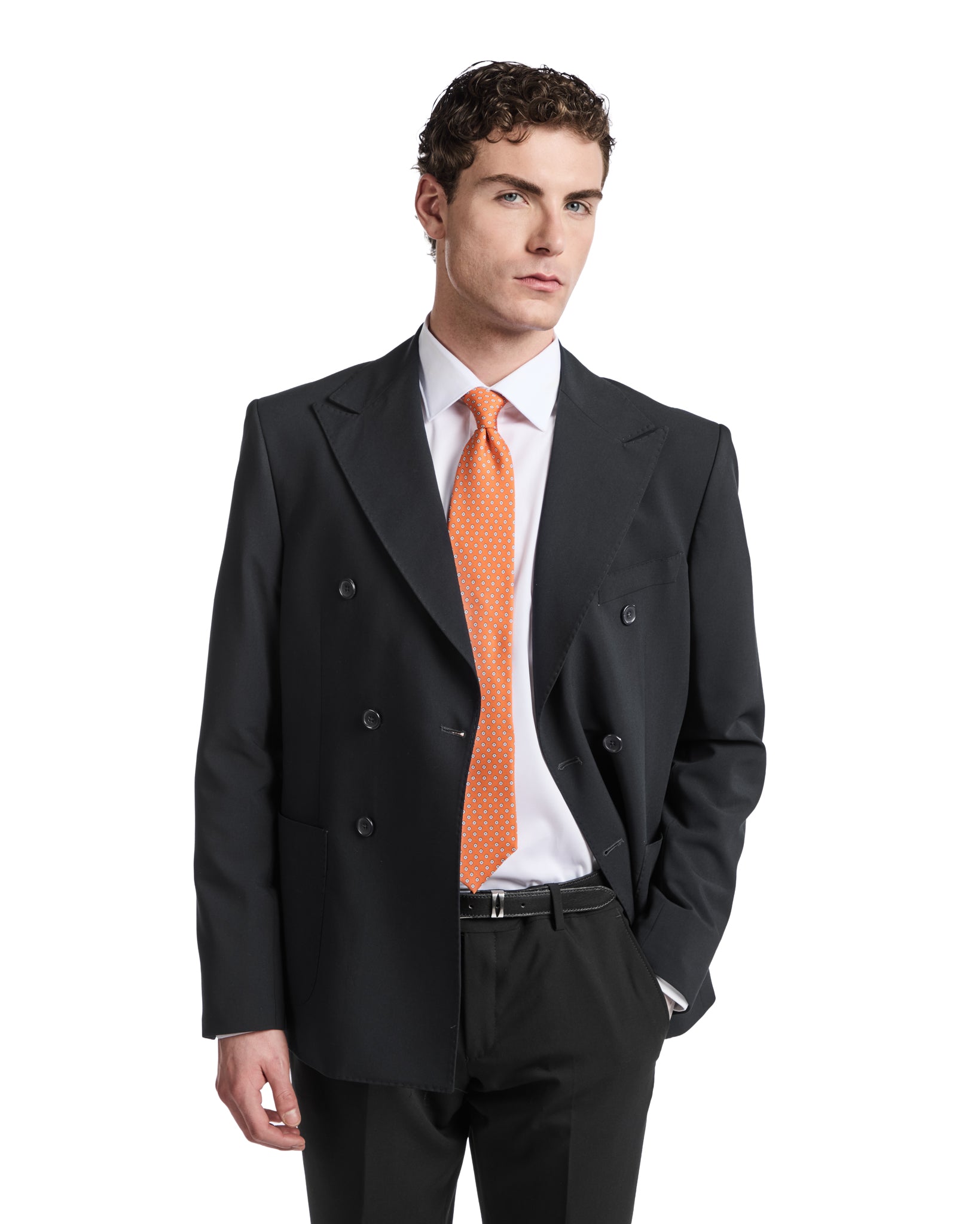Traje Mónaco cruzado negro