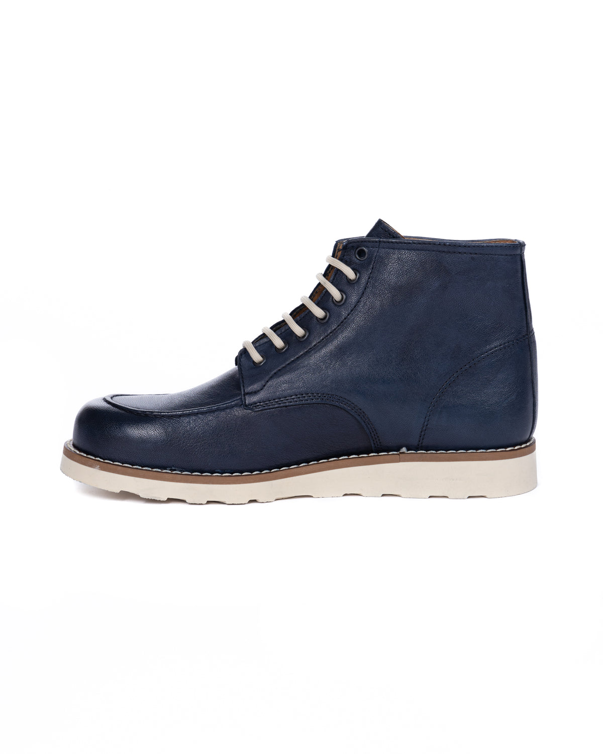 Moon - blue leather boot