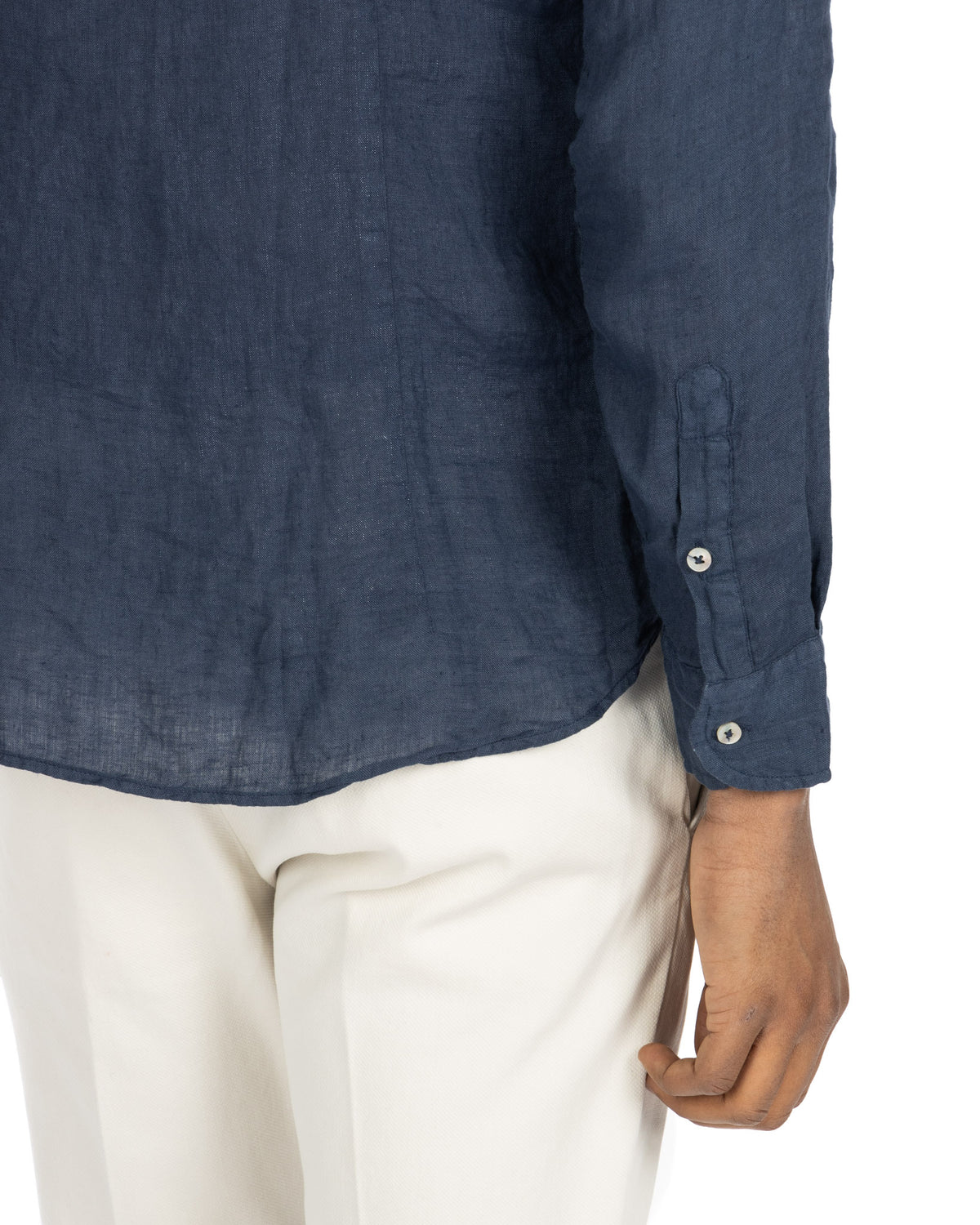 Montecarlo - pure linen blue shirt