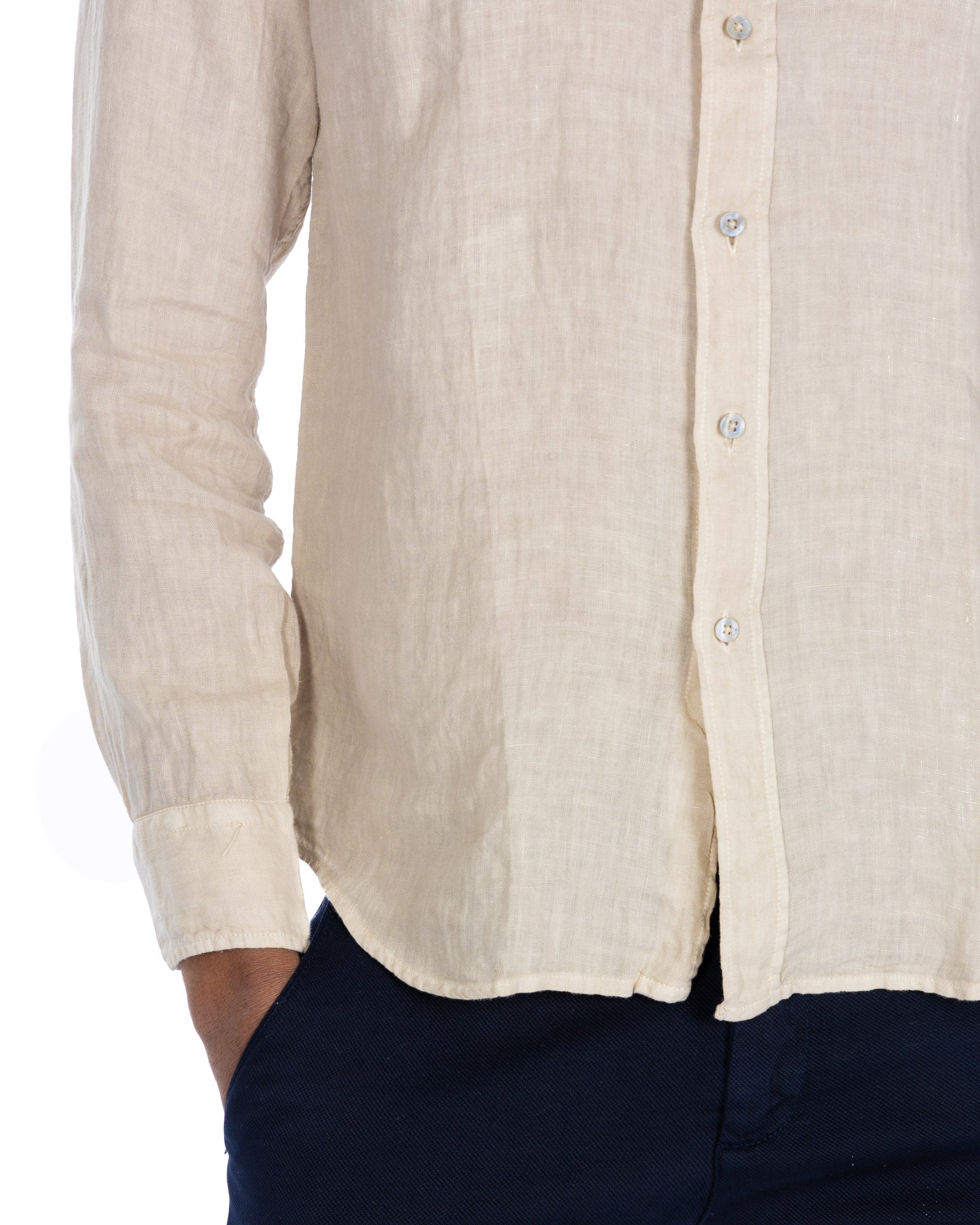 Montecarlo - pure linen sand shirt