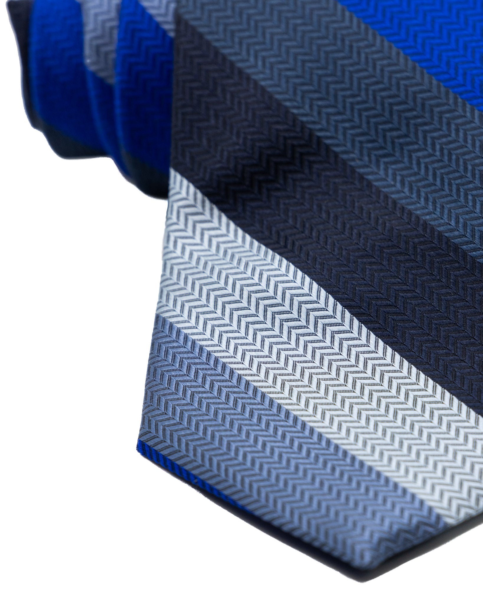 Corbata - de seda con rayas multicolores
