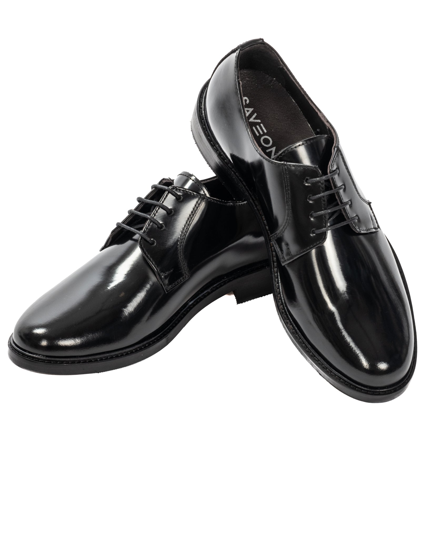 Arthur - zapato derby clásico negro brillante