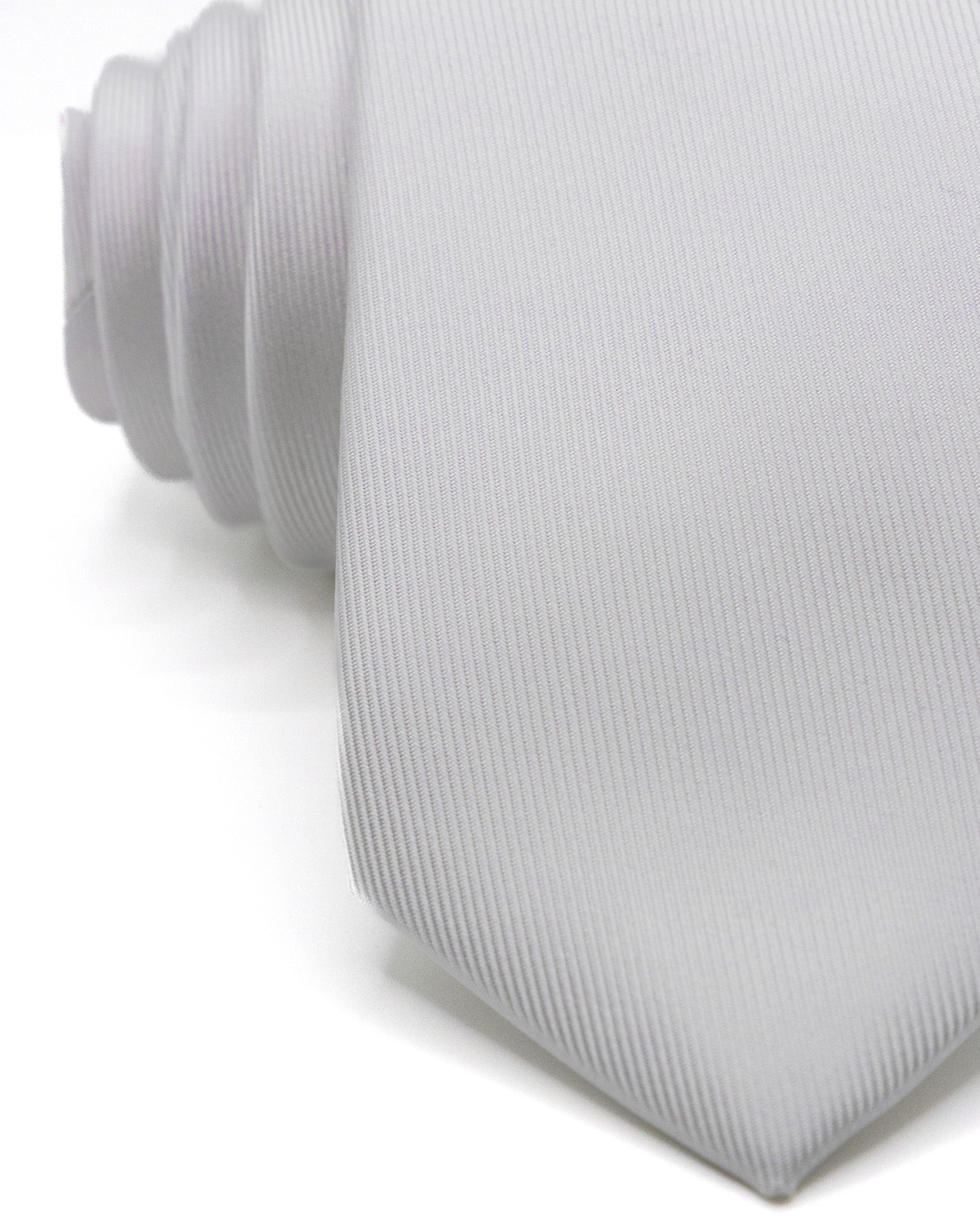 Corbata - de sarga de seda color marfil