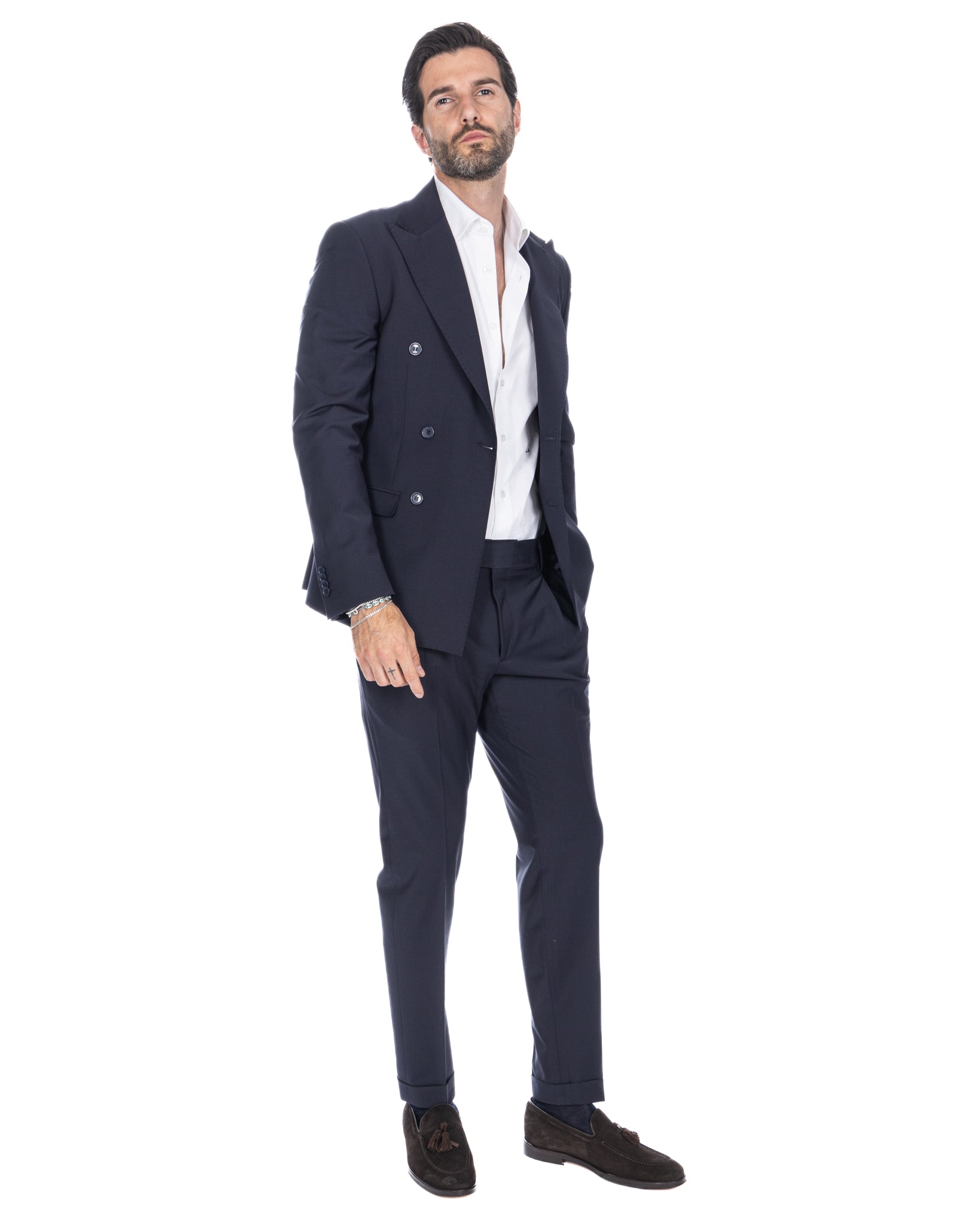 Queens - pantalón azul de lana