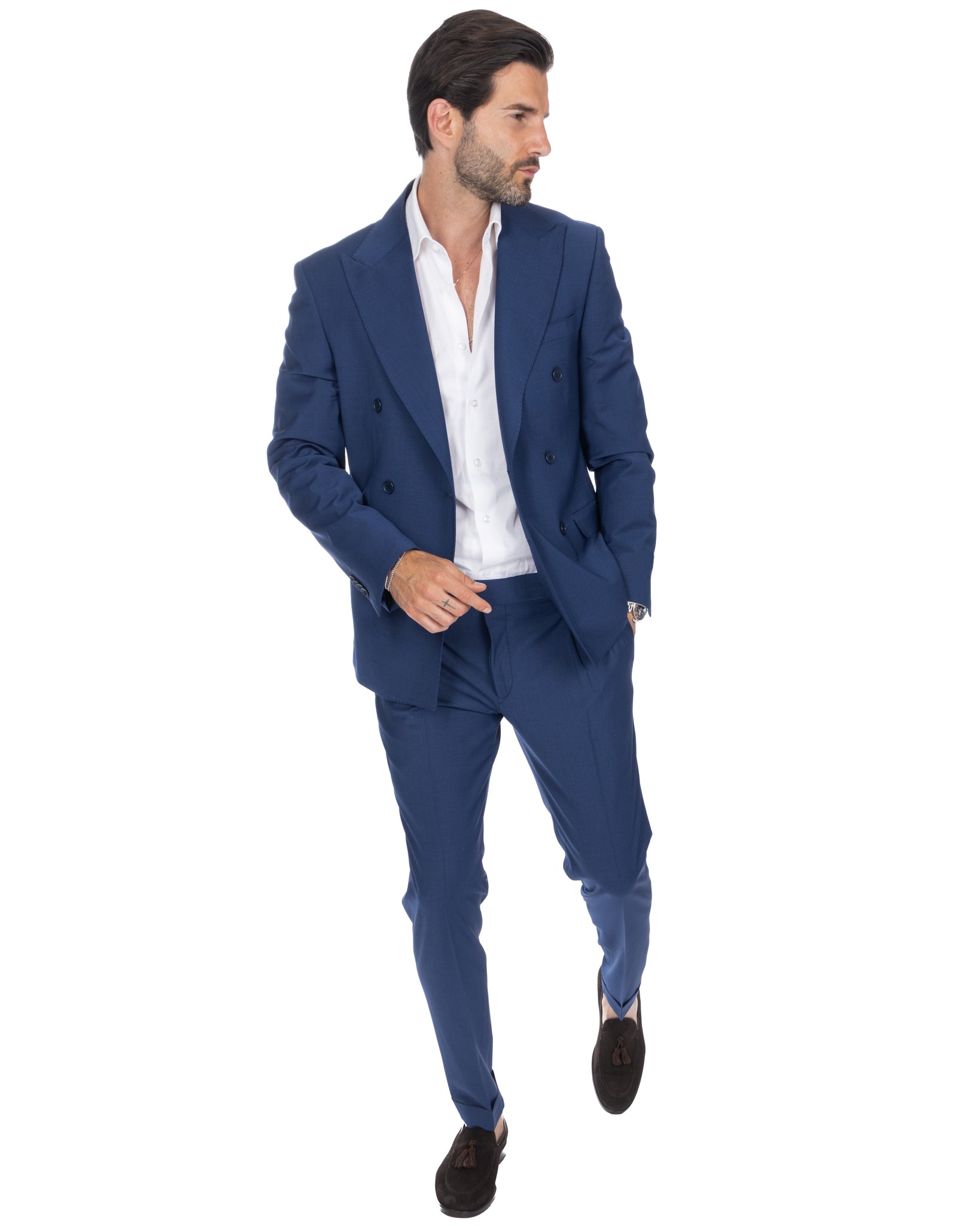 Queens - pantalón azul de lana