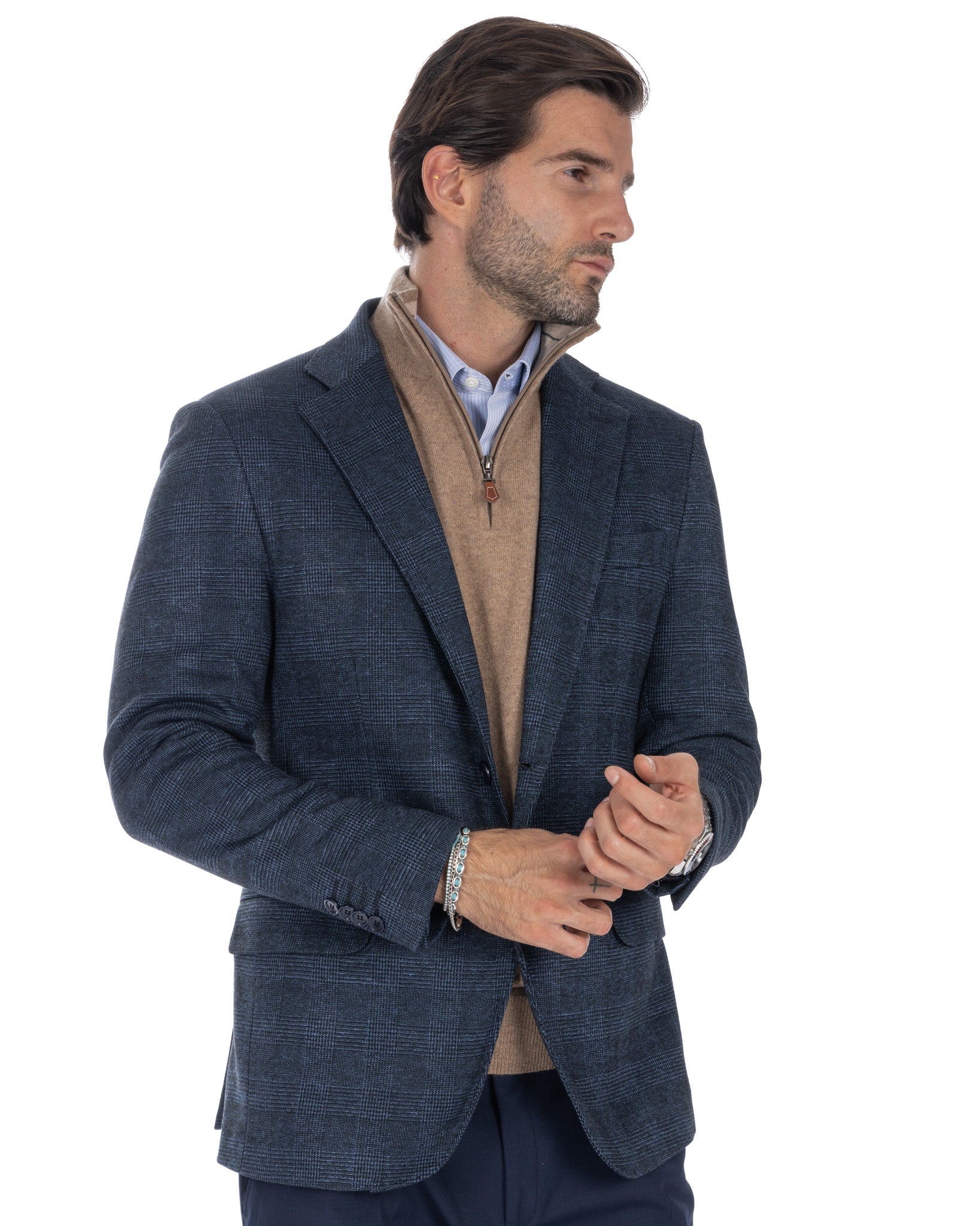 Chaqueta Orson a cuadros azules
