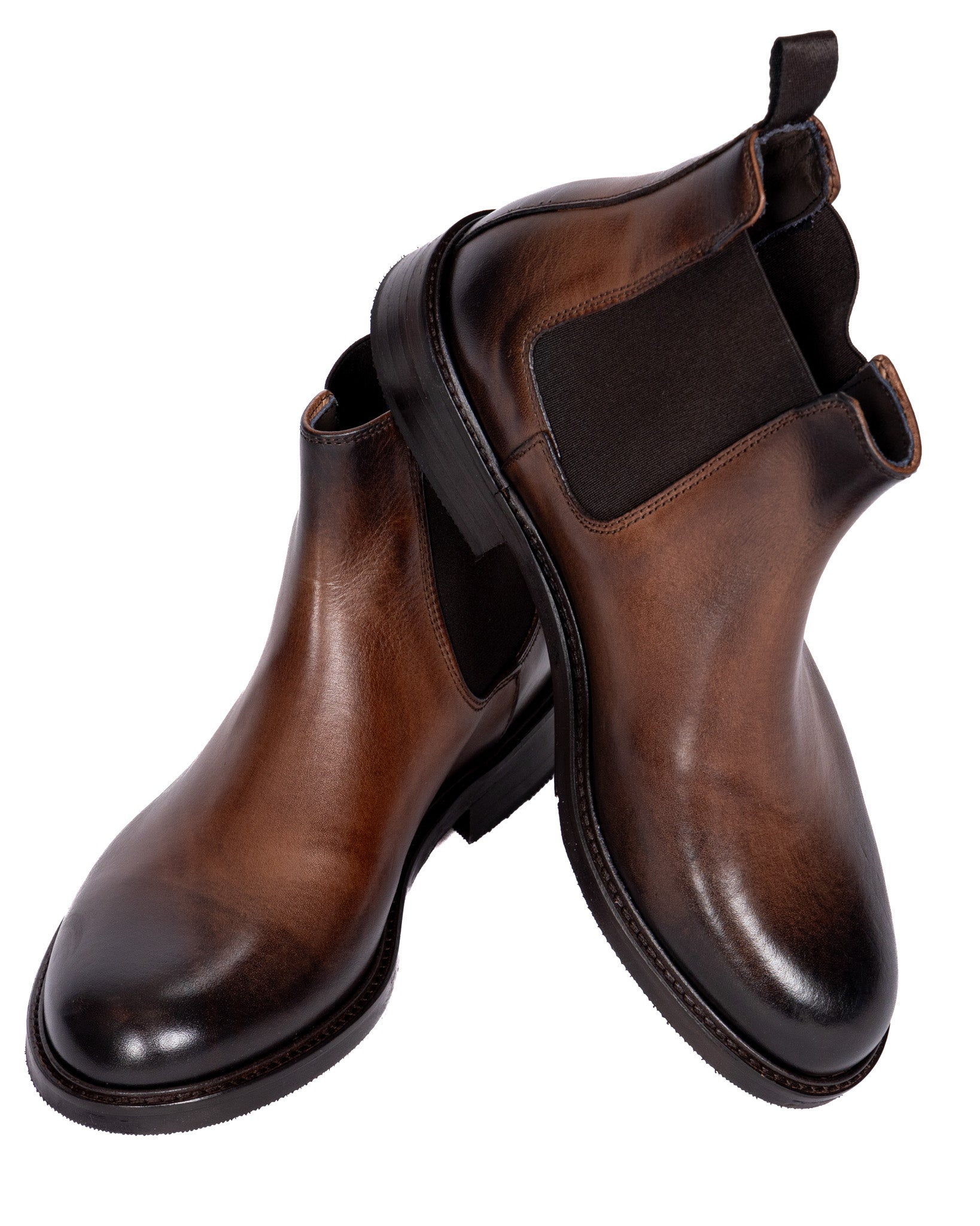 Jae - brown brushed leather boot