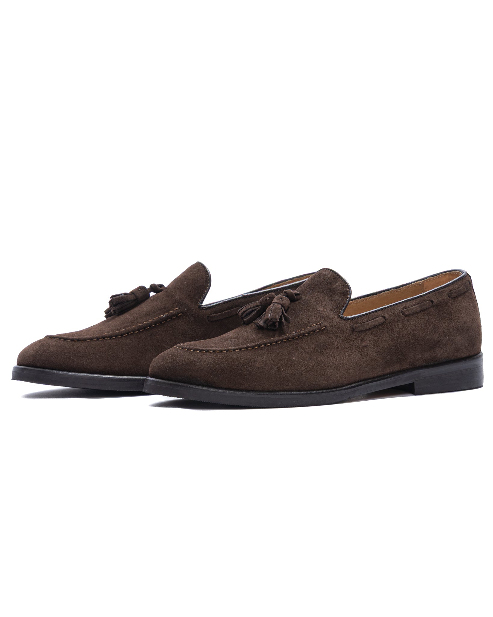 Mocassino Caspar scamosciato marrone