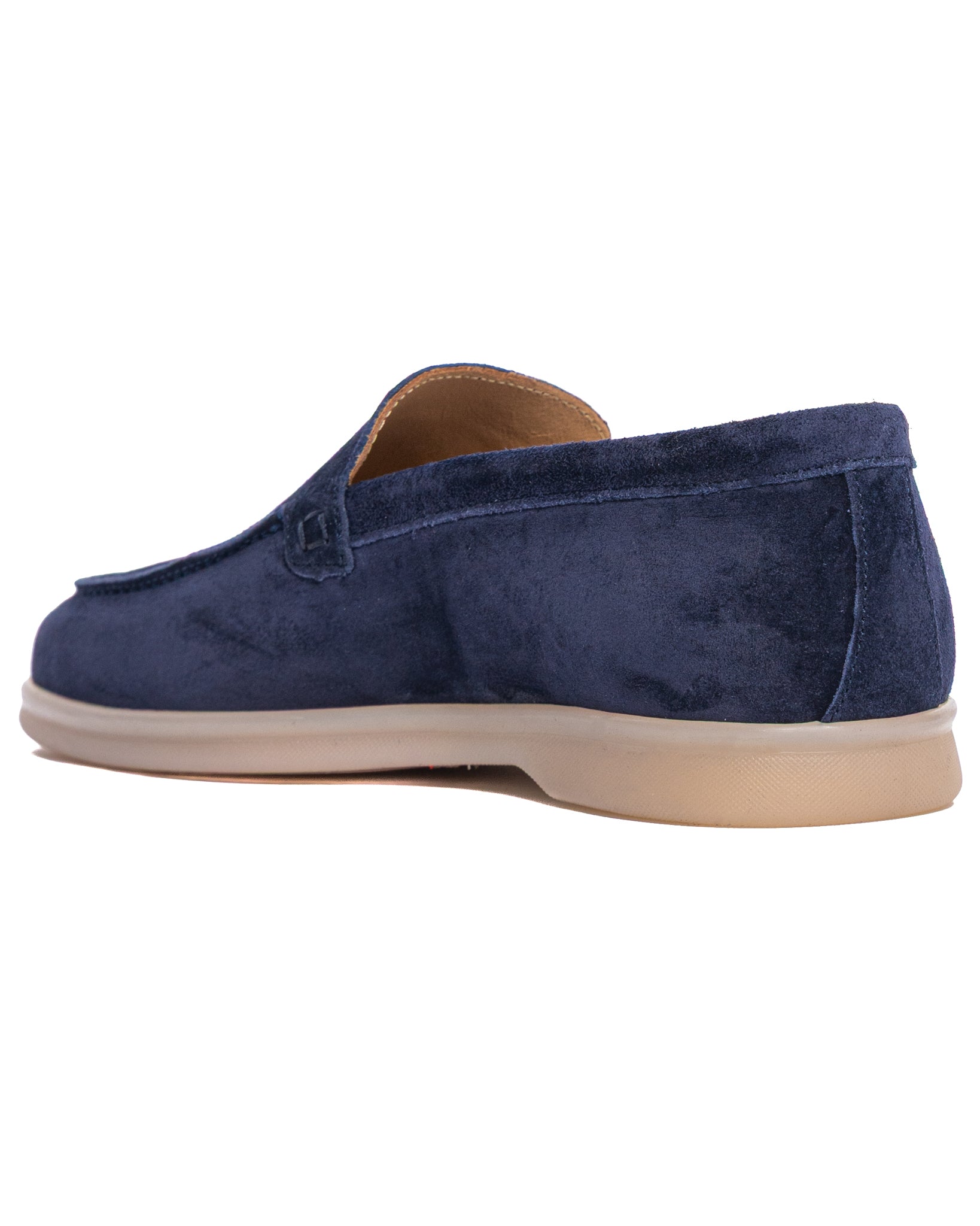 Mocassino Valeri scamosciato blu