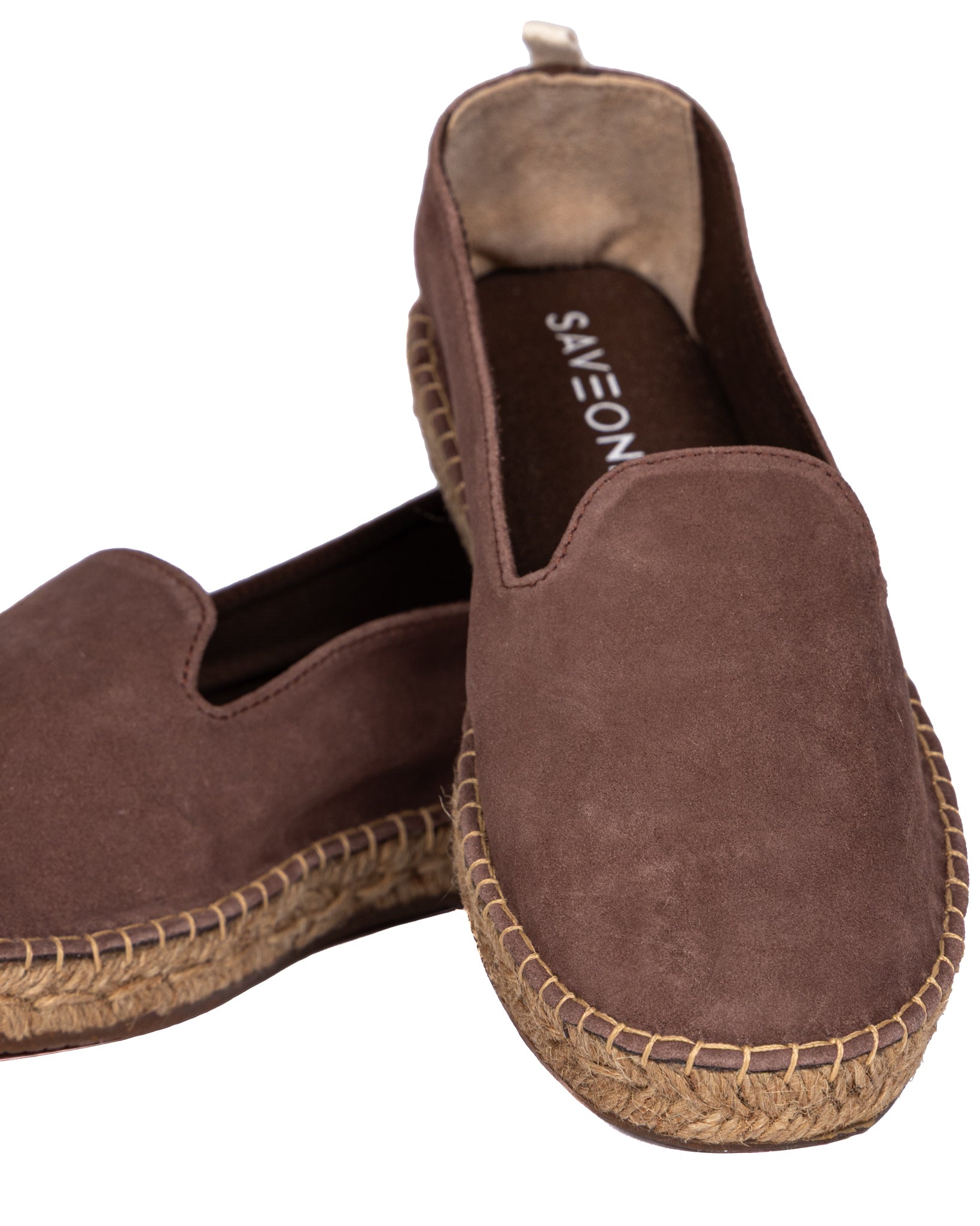 Athens Espadrilles in dark brown suede