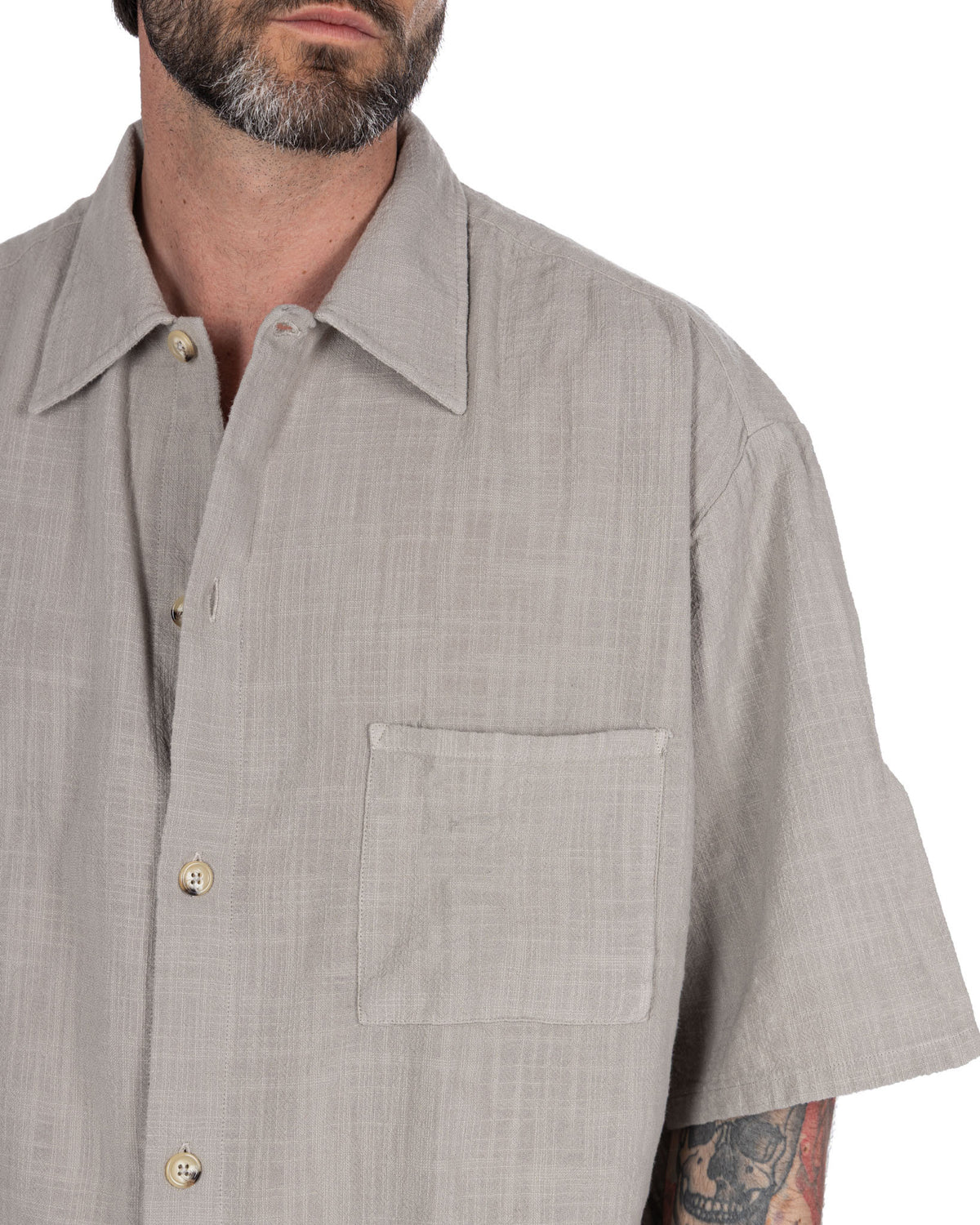 Madeira - oversized twine woven shirt