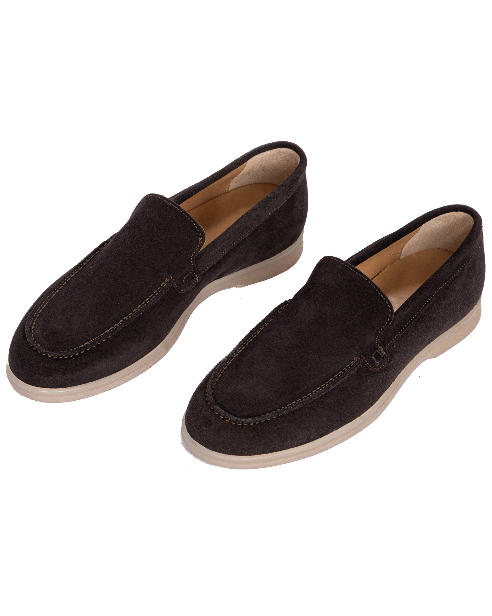 Valeri moccasin in dark brown suede