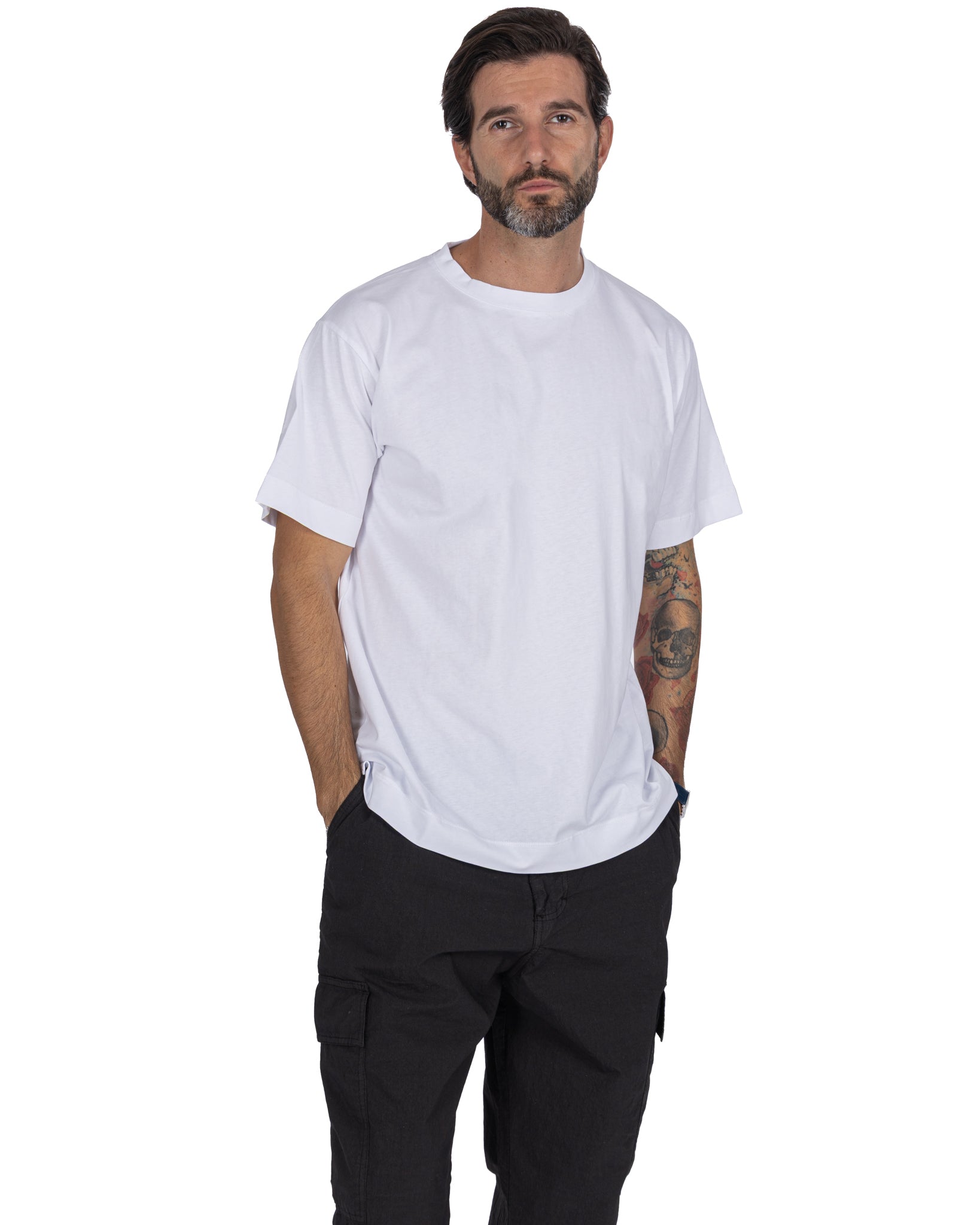 Camiseta Bergen de algodón blanca