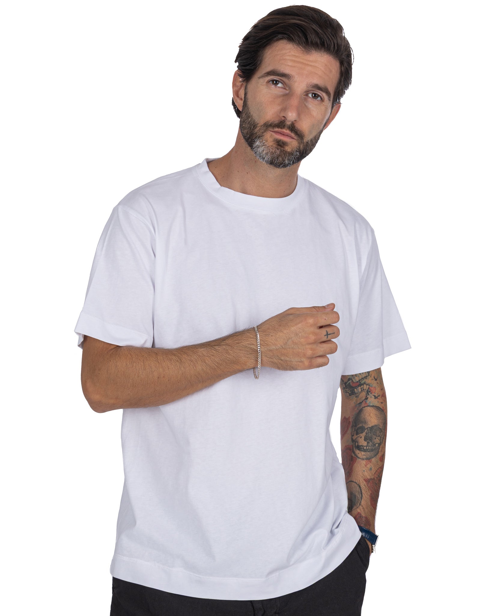 T-shirt Bergen in cotone bianca