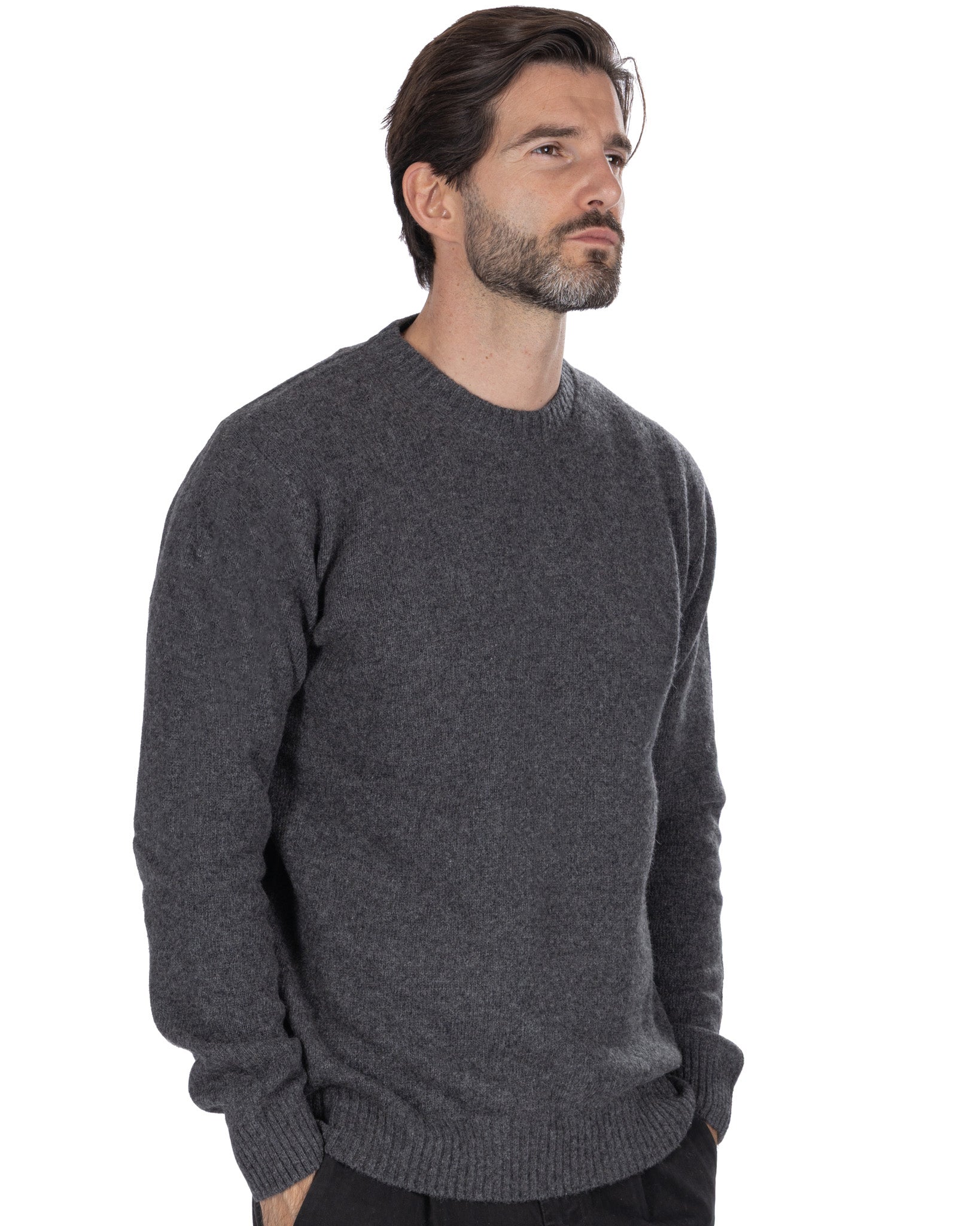 Sudadera Etna de mezcla de lana gris