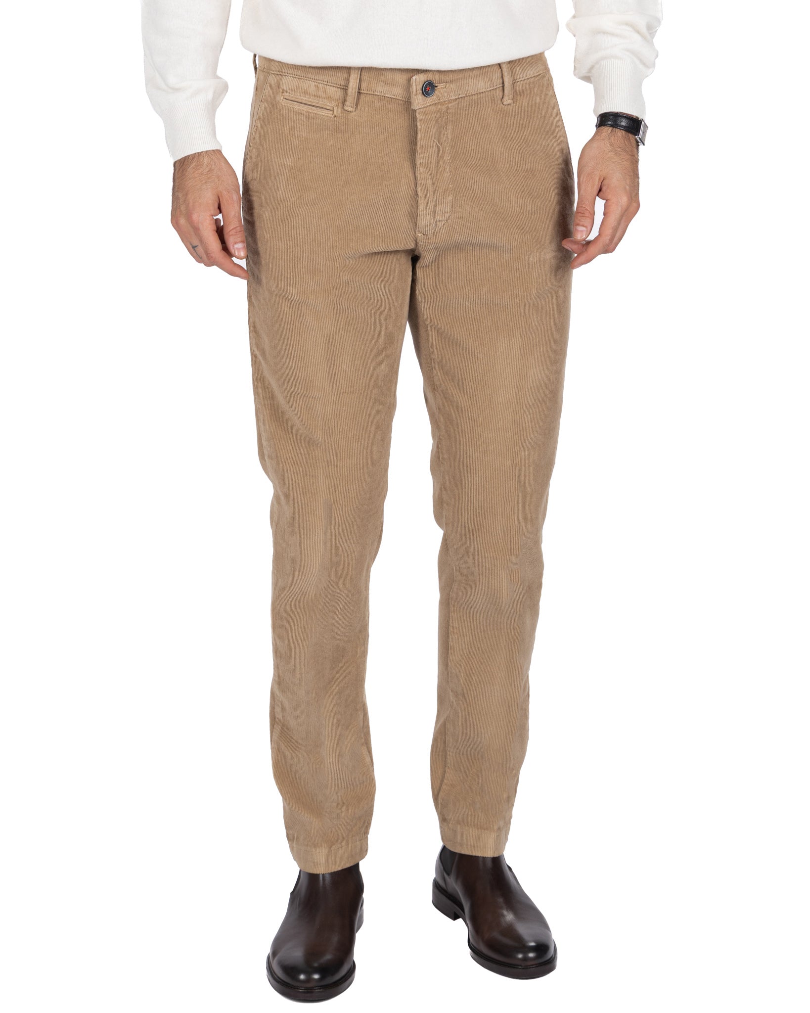 Pantalón Harlan de pana tabaco