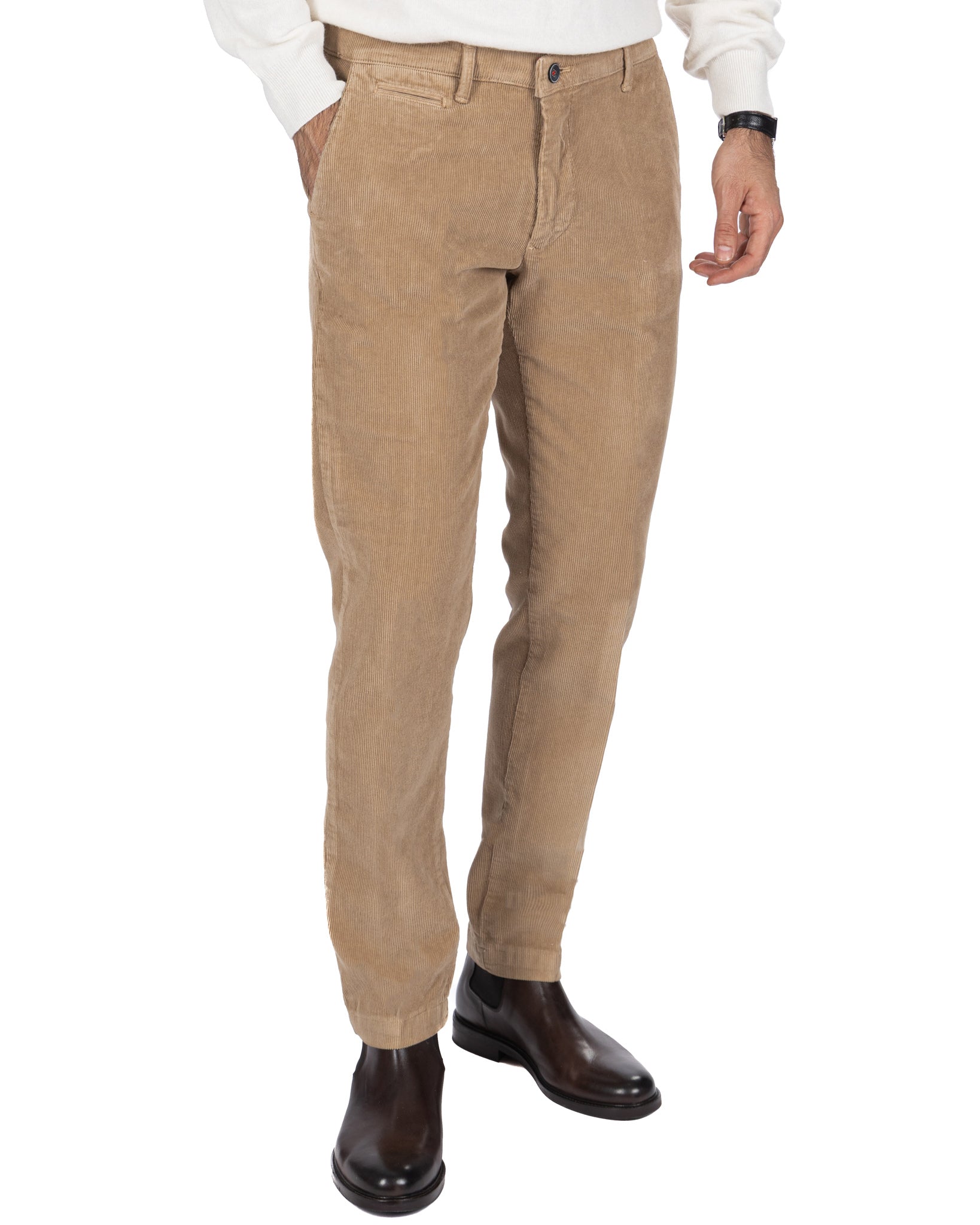 Pantalón Harlan de pana tabaco