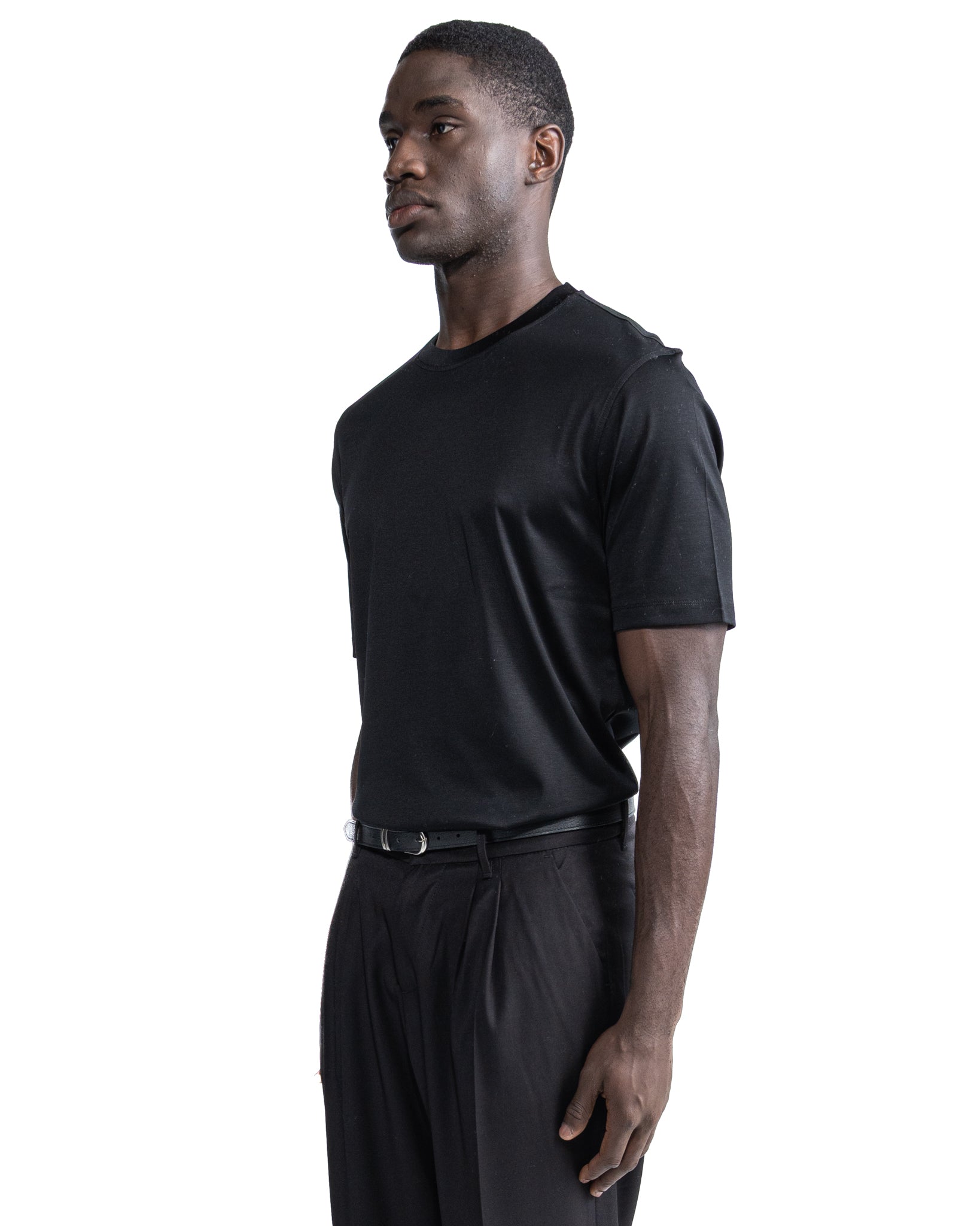 Camiseta Hoorn en hilo de Escocia negro