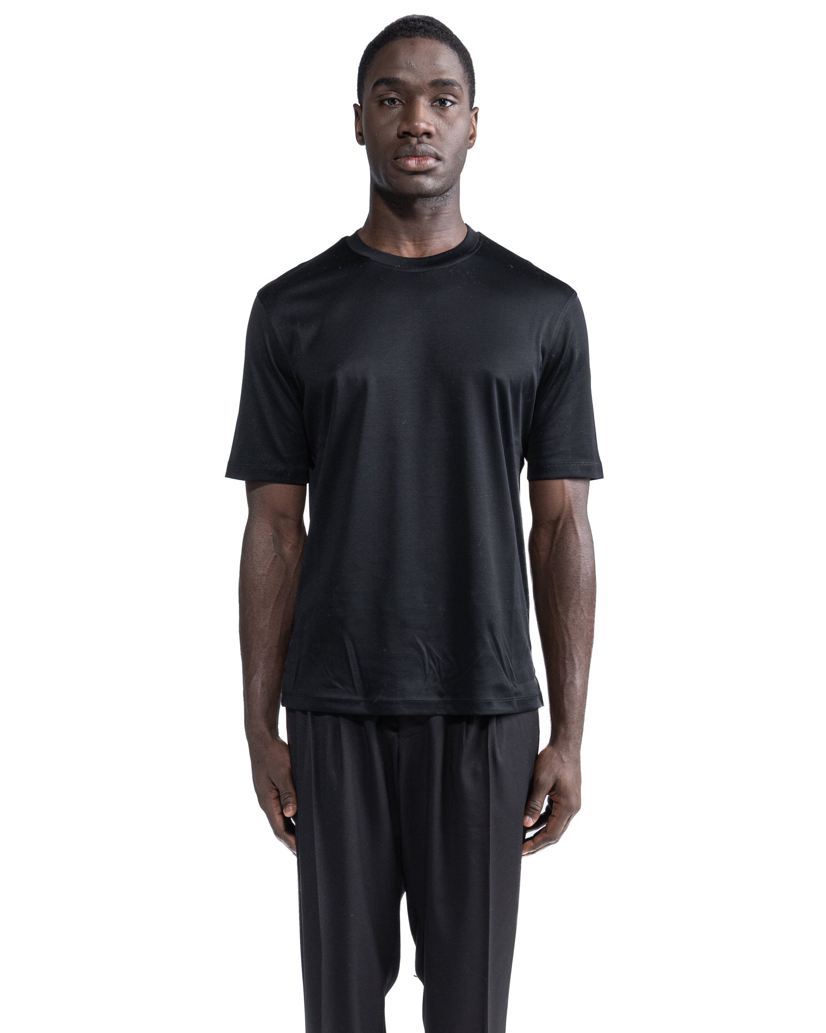 Camiseta Hoorn en hilo de Escocia negro