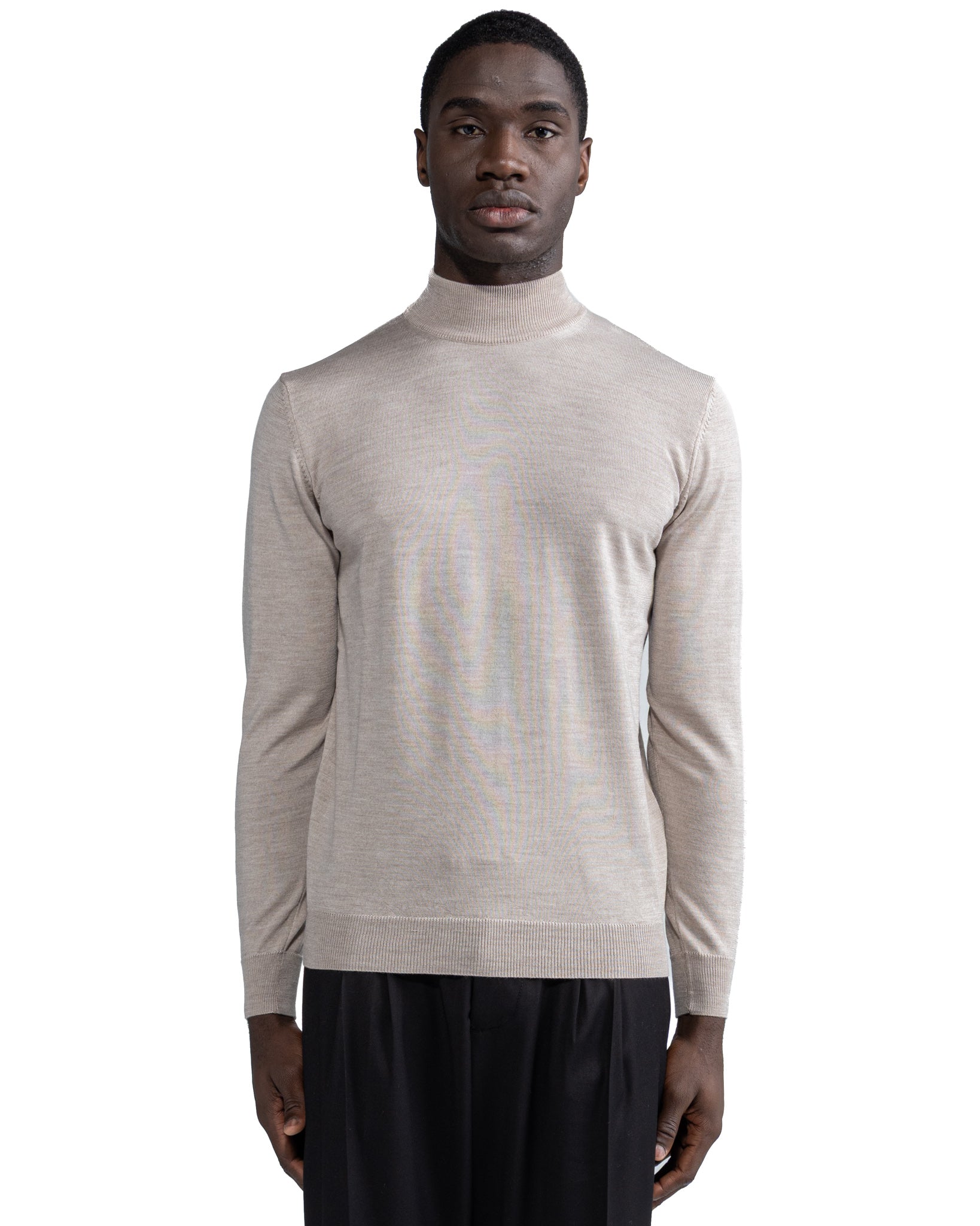 Ancona Wolf in Tollegno Sand Wool