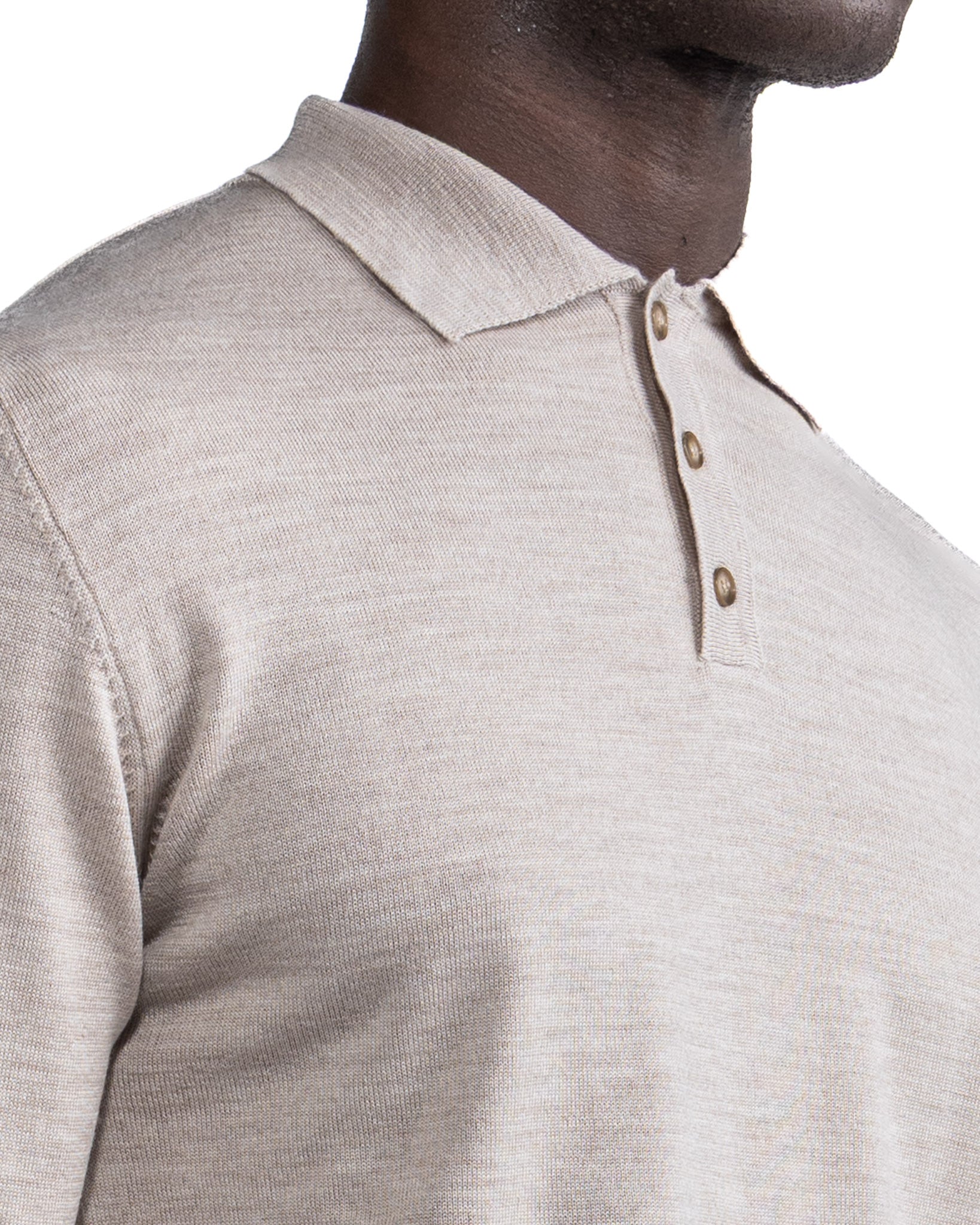 Polo Tiger in misto cachemire beige