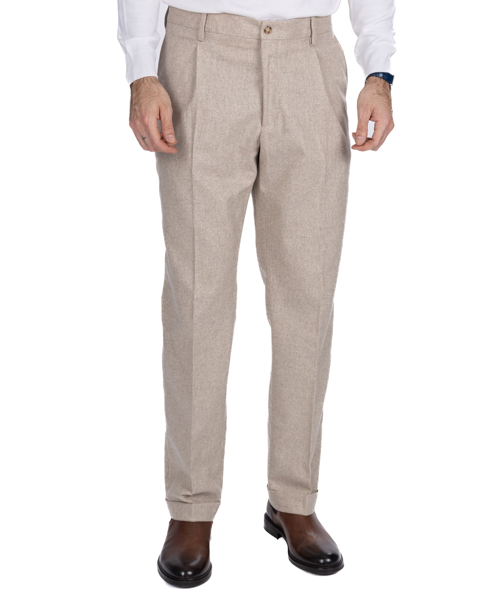 Pantalón Nikon de franela beige