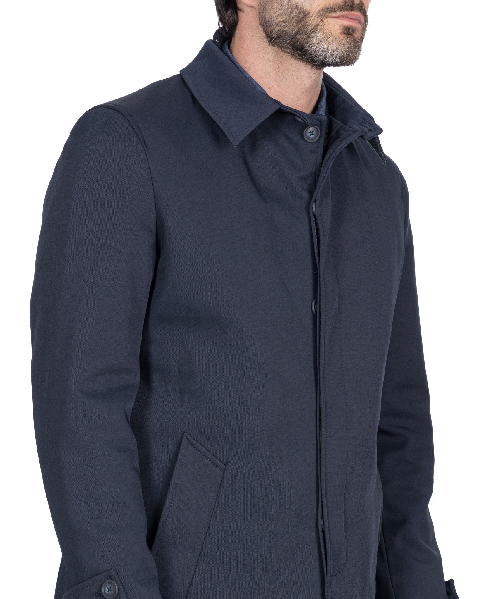 Gabardina técnica acolchada azul Tyler