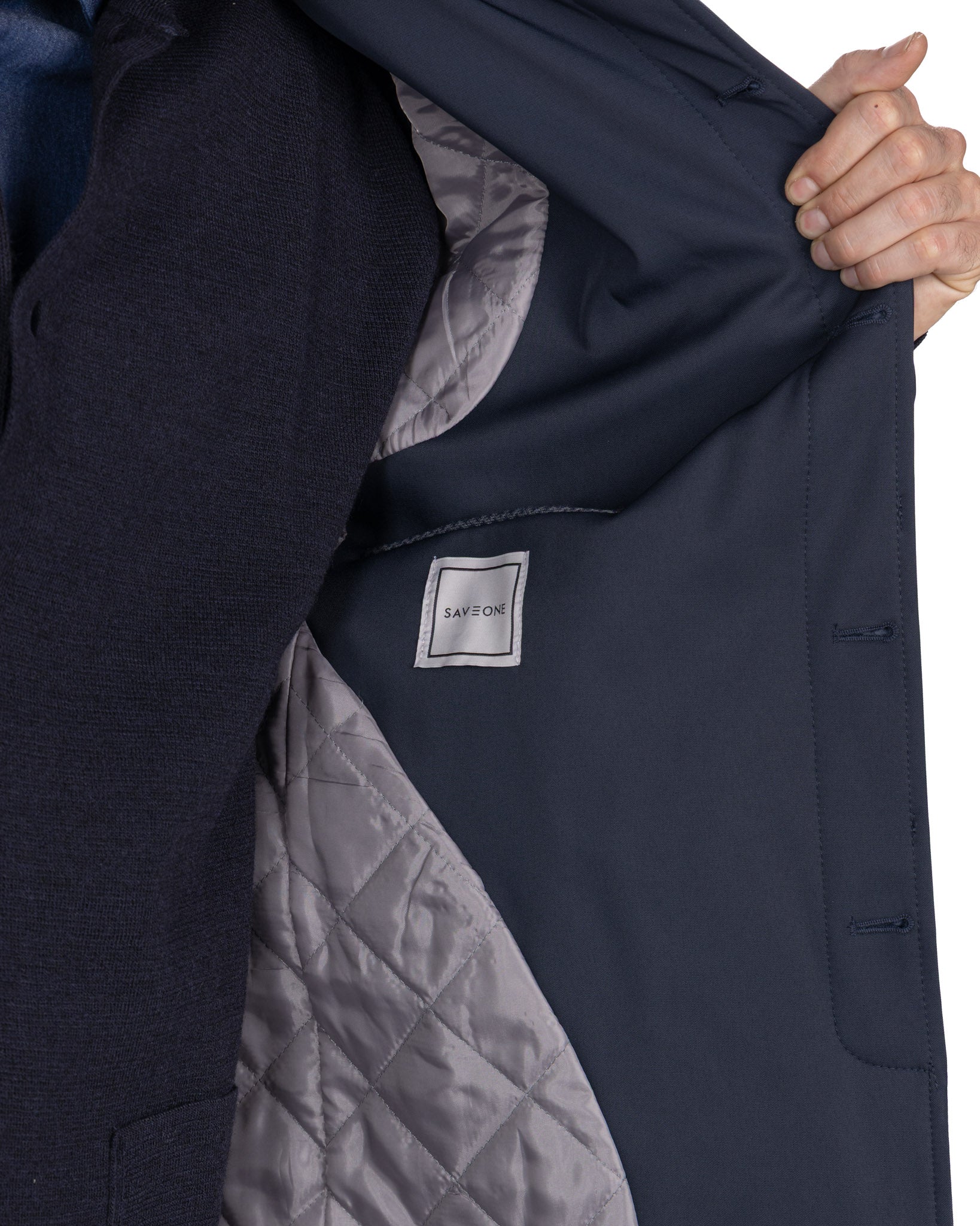 Gabardina técnica acolchada azul Tyler