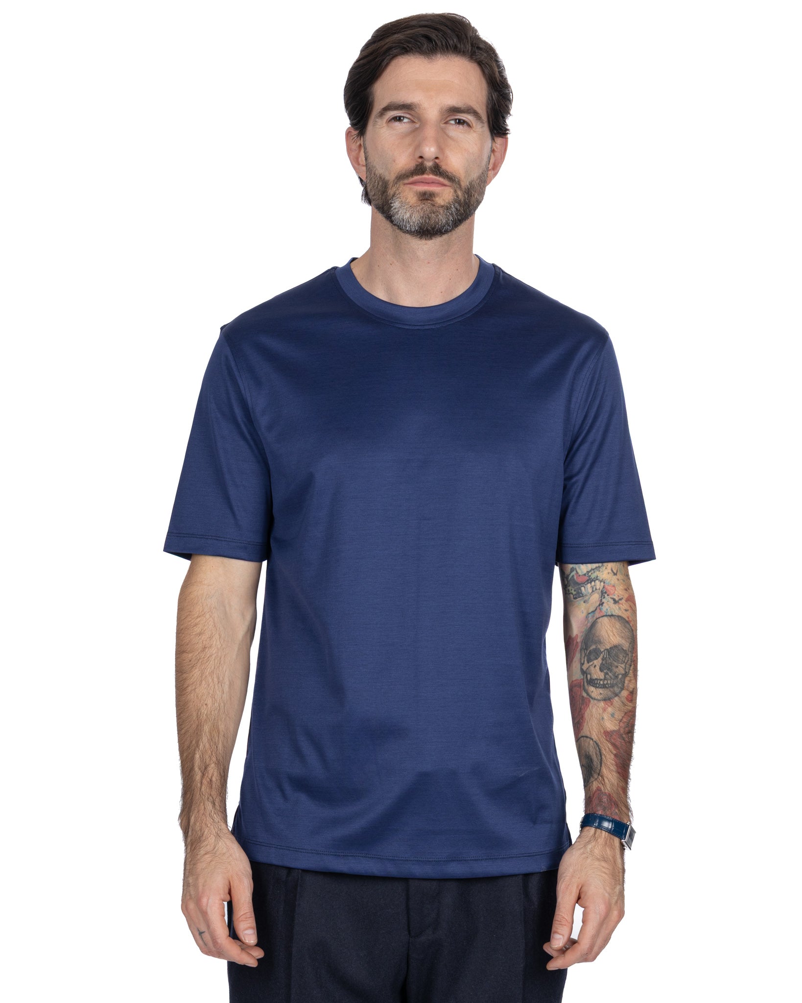 Camiseta Hoorn de hilo escocés azul