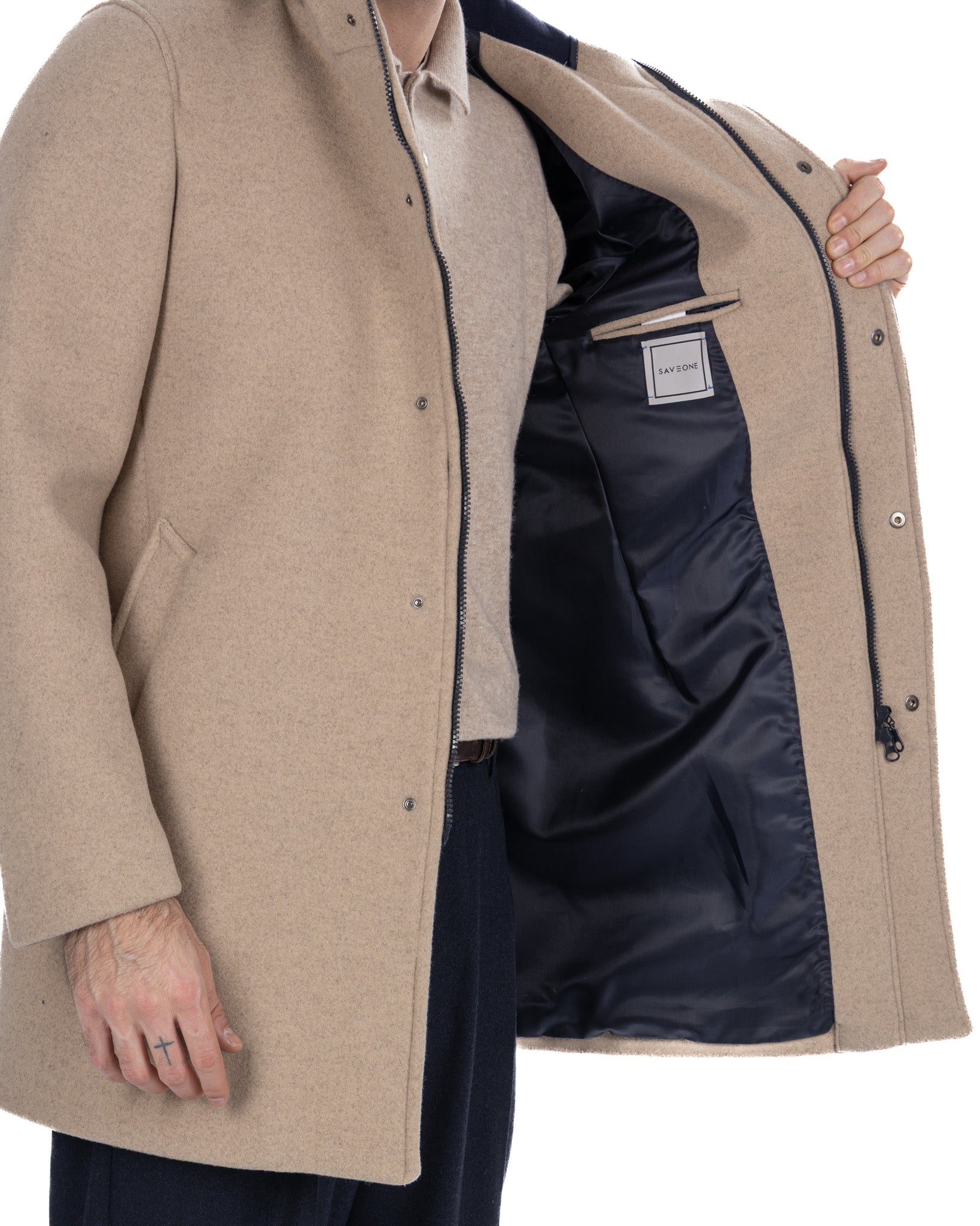 Denali jacket in beige cloth