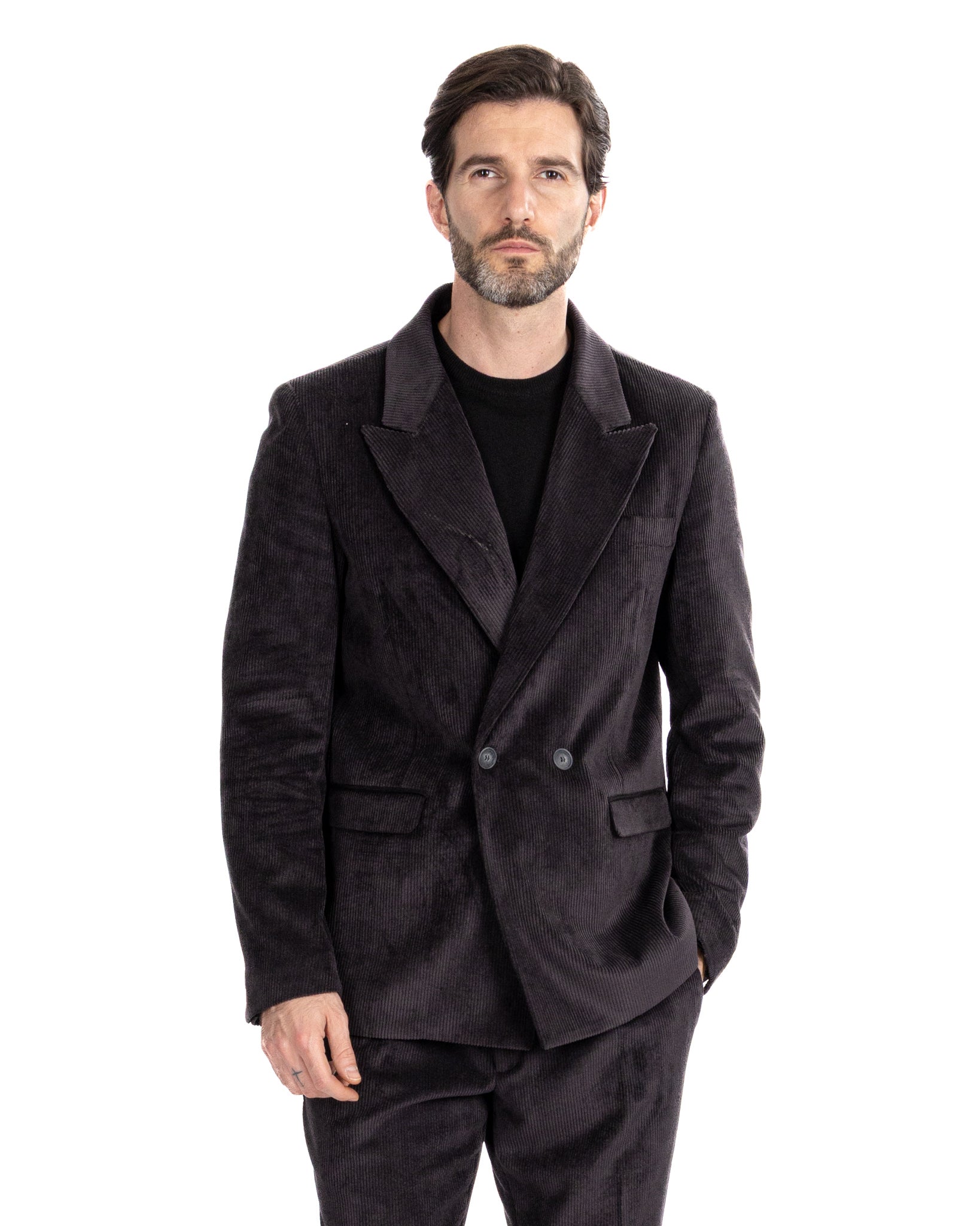 Chaqueta Bond de terciopelo negro