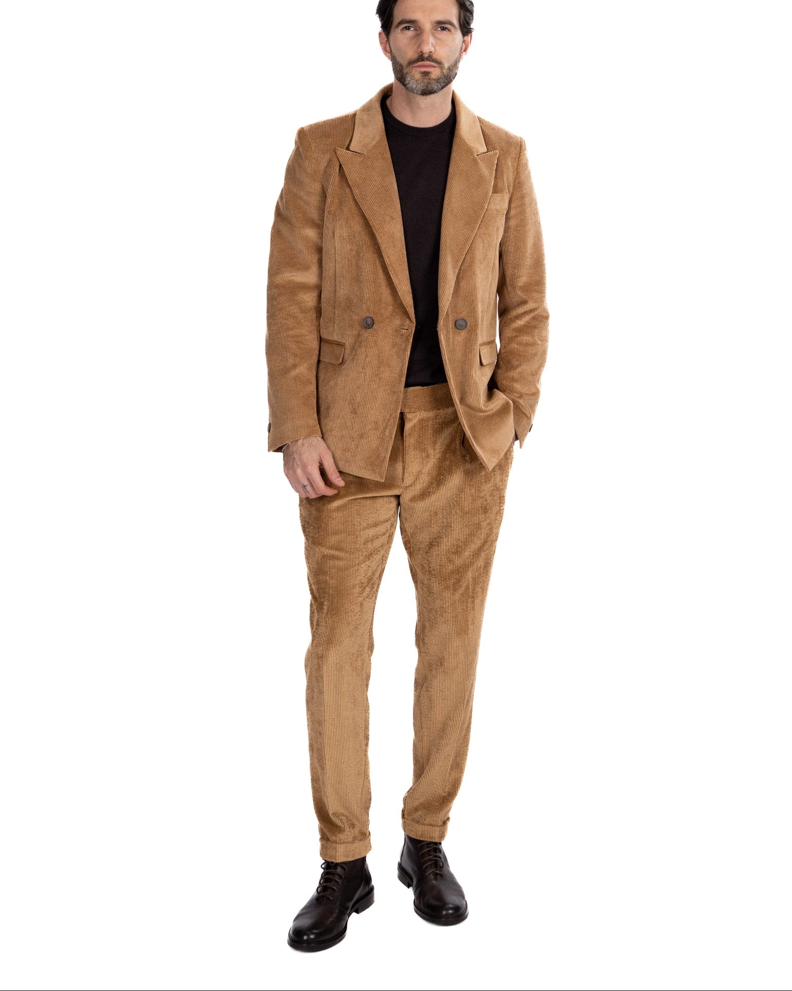 Pantalón James de pana color camel