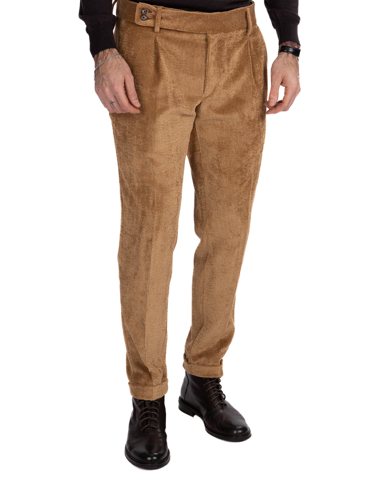 Pantalón James de pana color camel