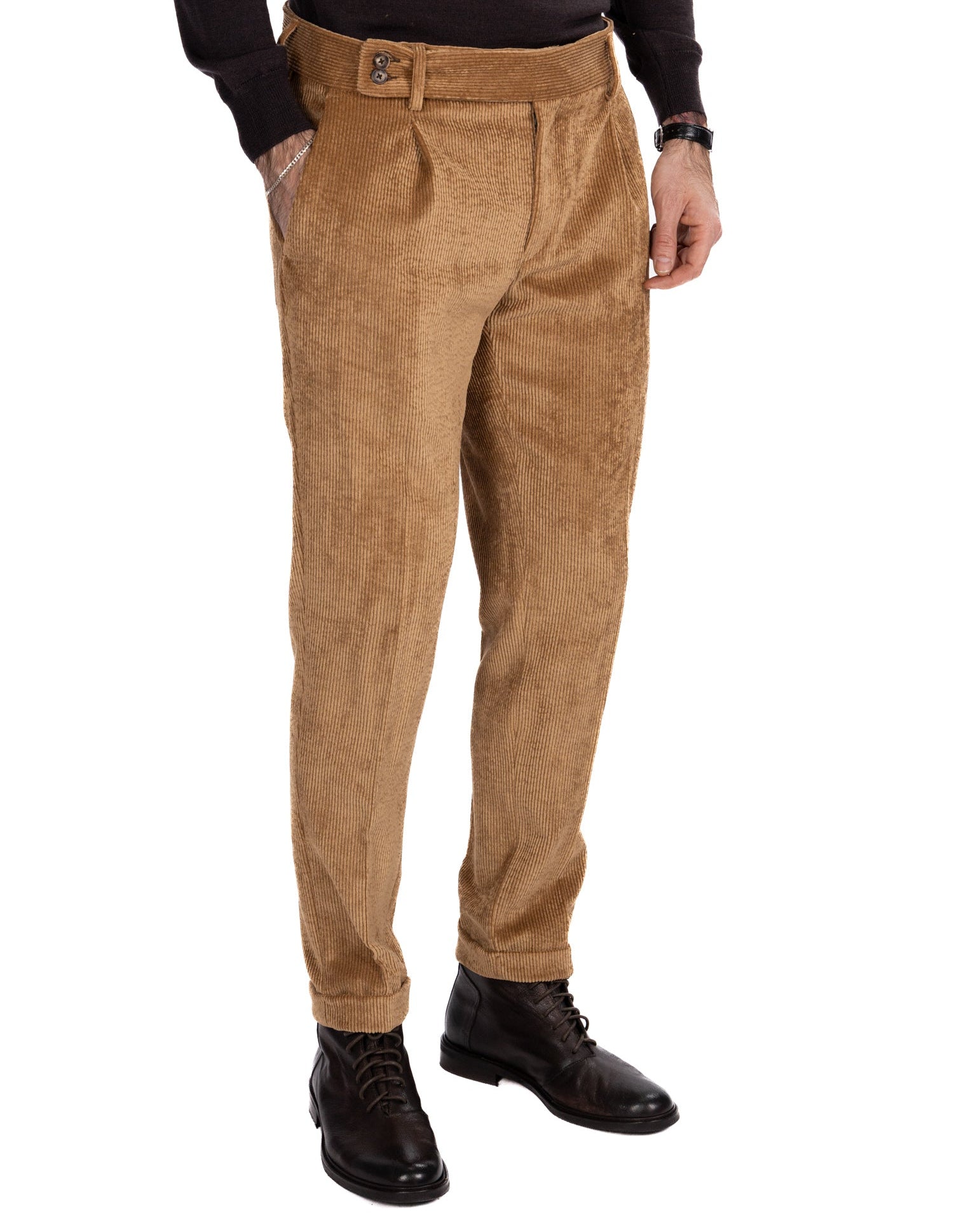 Pantalón James de pana color camel