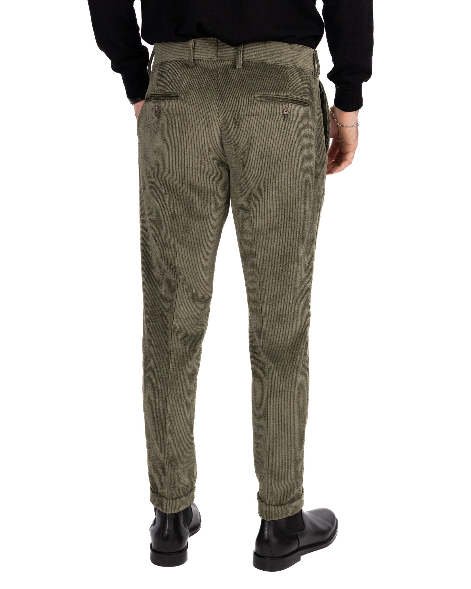 James military velvet trousers