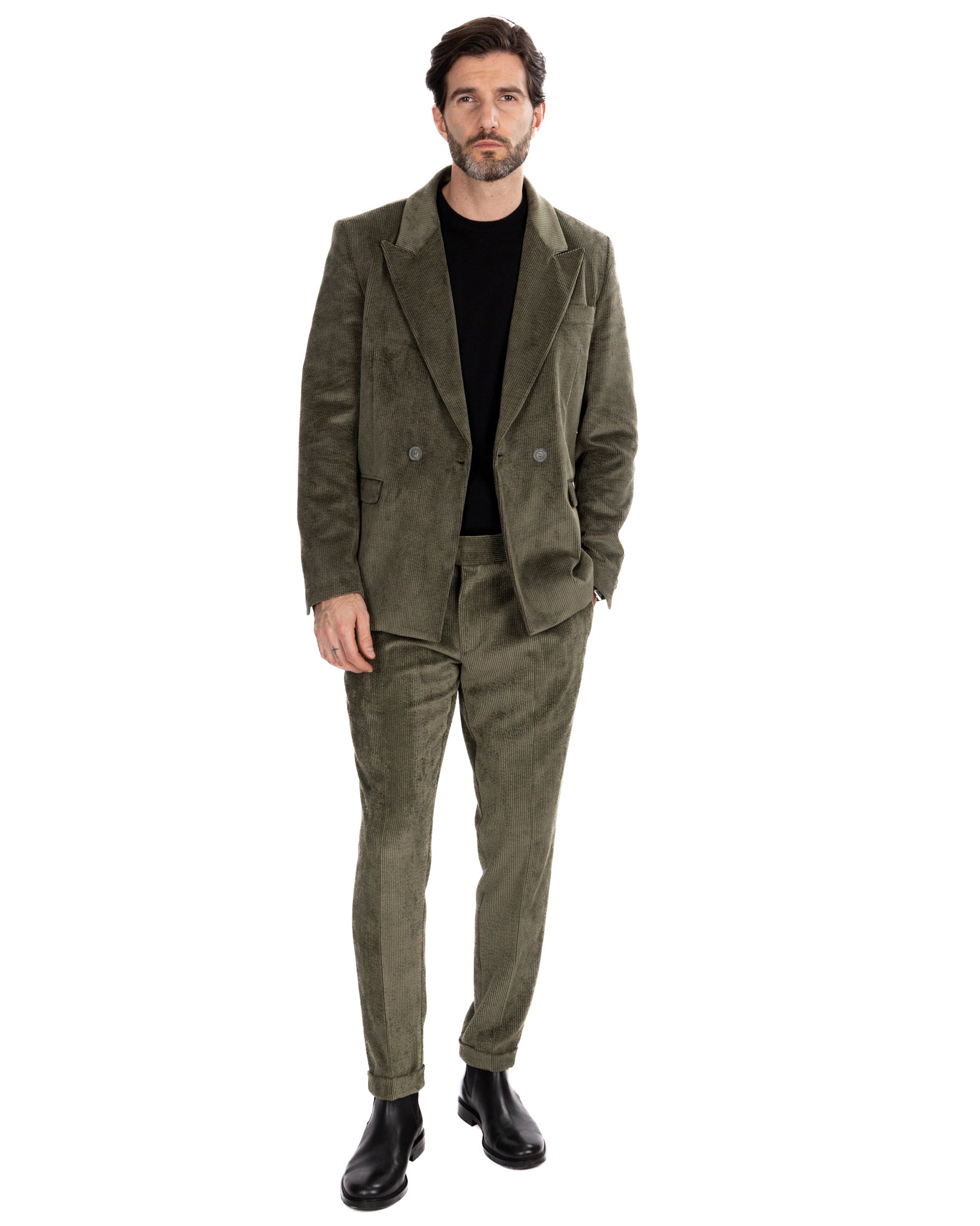 James military velvet trousers