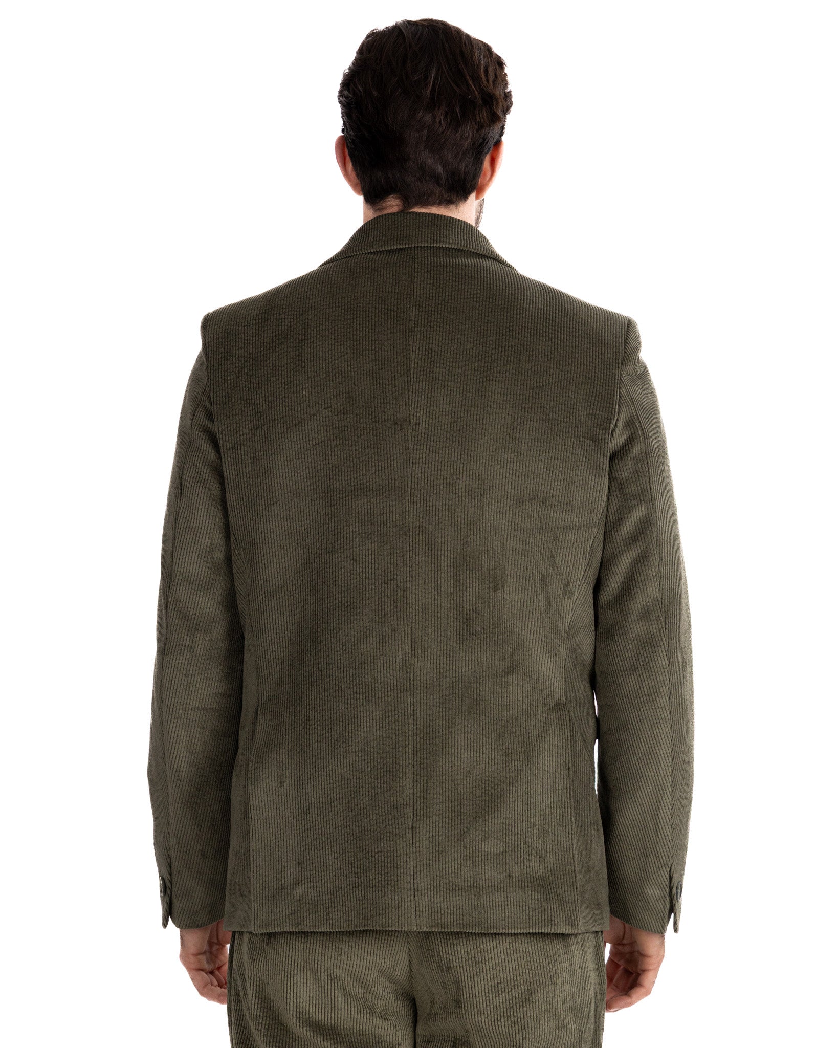 Chaqueta Bond en terciopelo militar