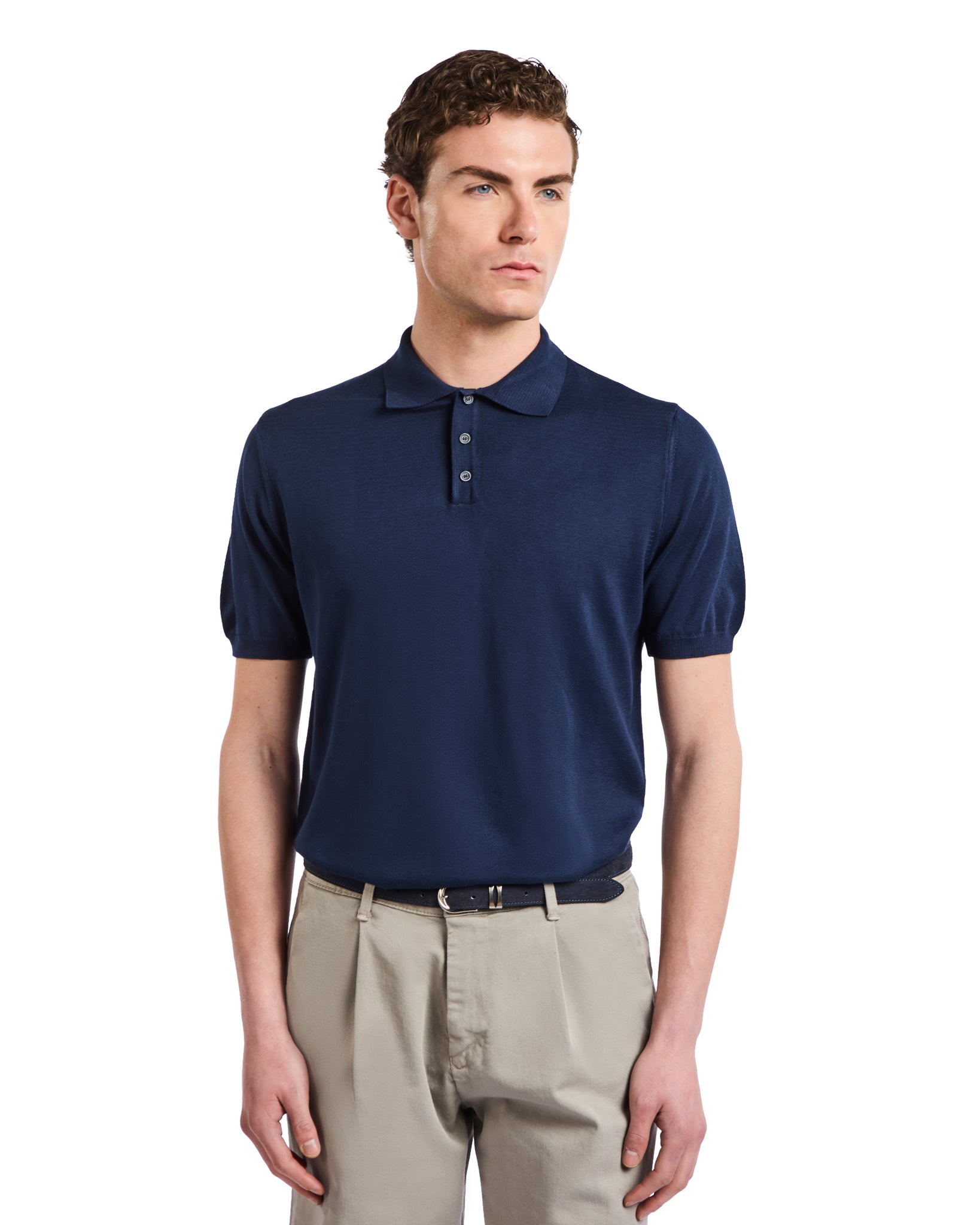 Polo Roger en punto azul