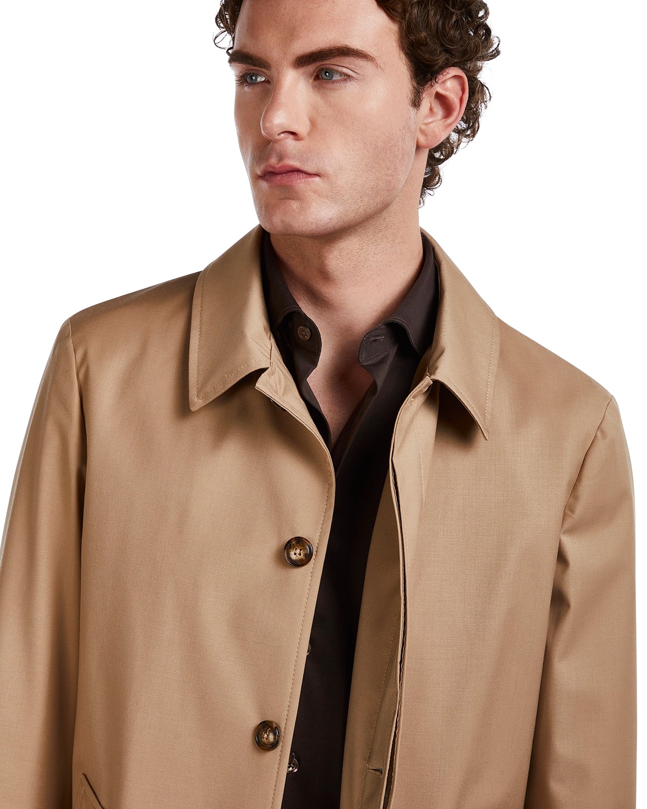 Gabardina Mantova sin forro beige